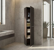 Brown Towel Storage Unit - Vitrine Furniture - Towels holder