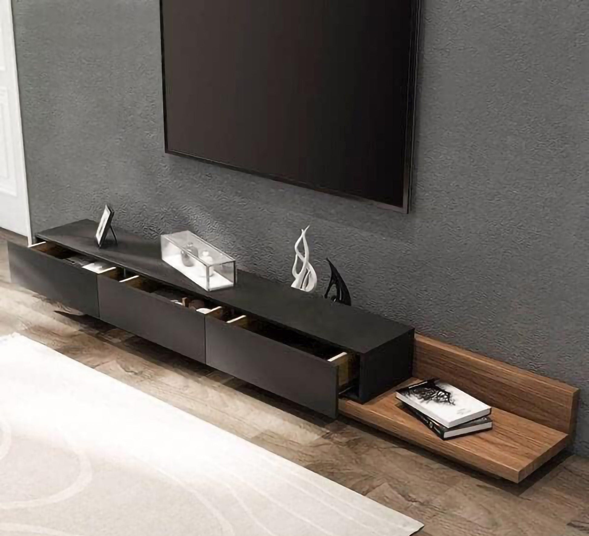 Brown TV table - Vitrine Furniture - TV Table & Cabinet