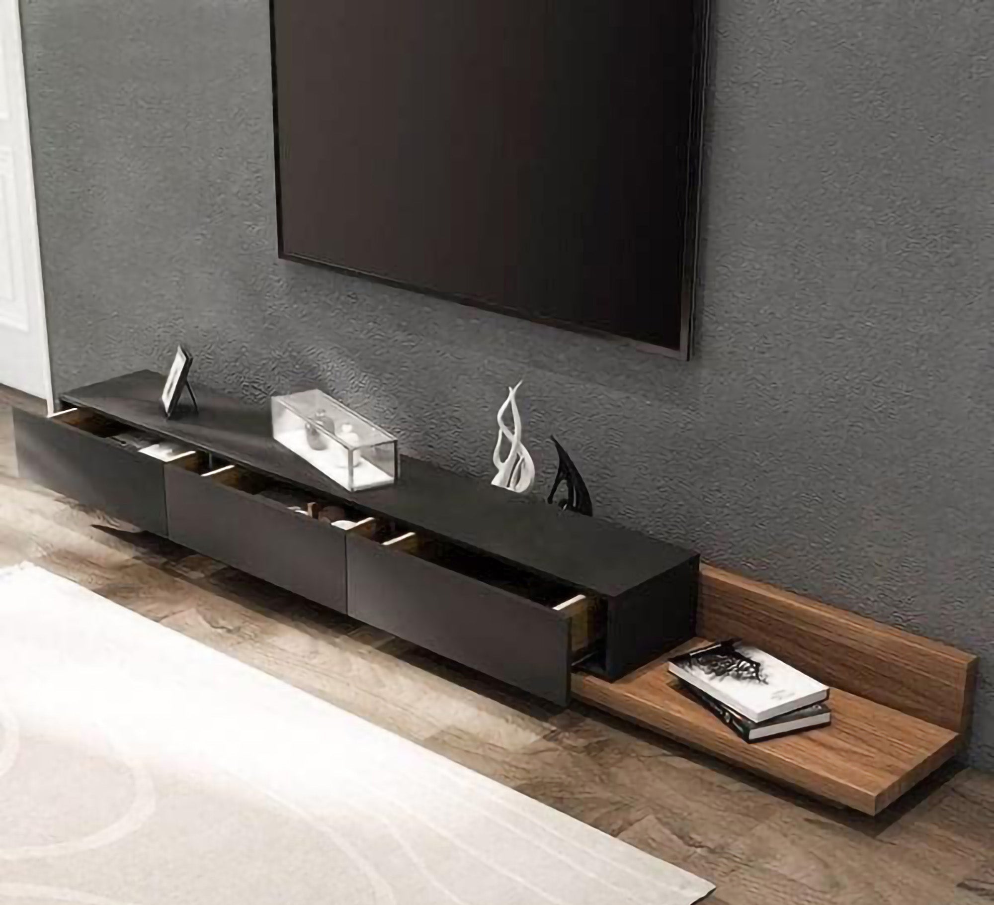 Brown TV table - Vitrine Furniture - TV Table & Cabinet