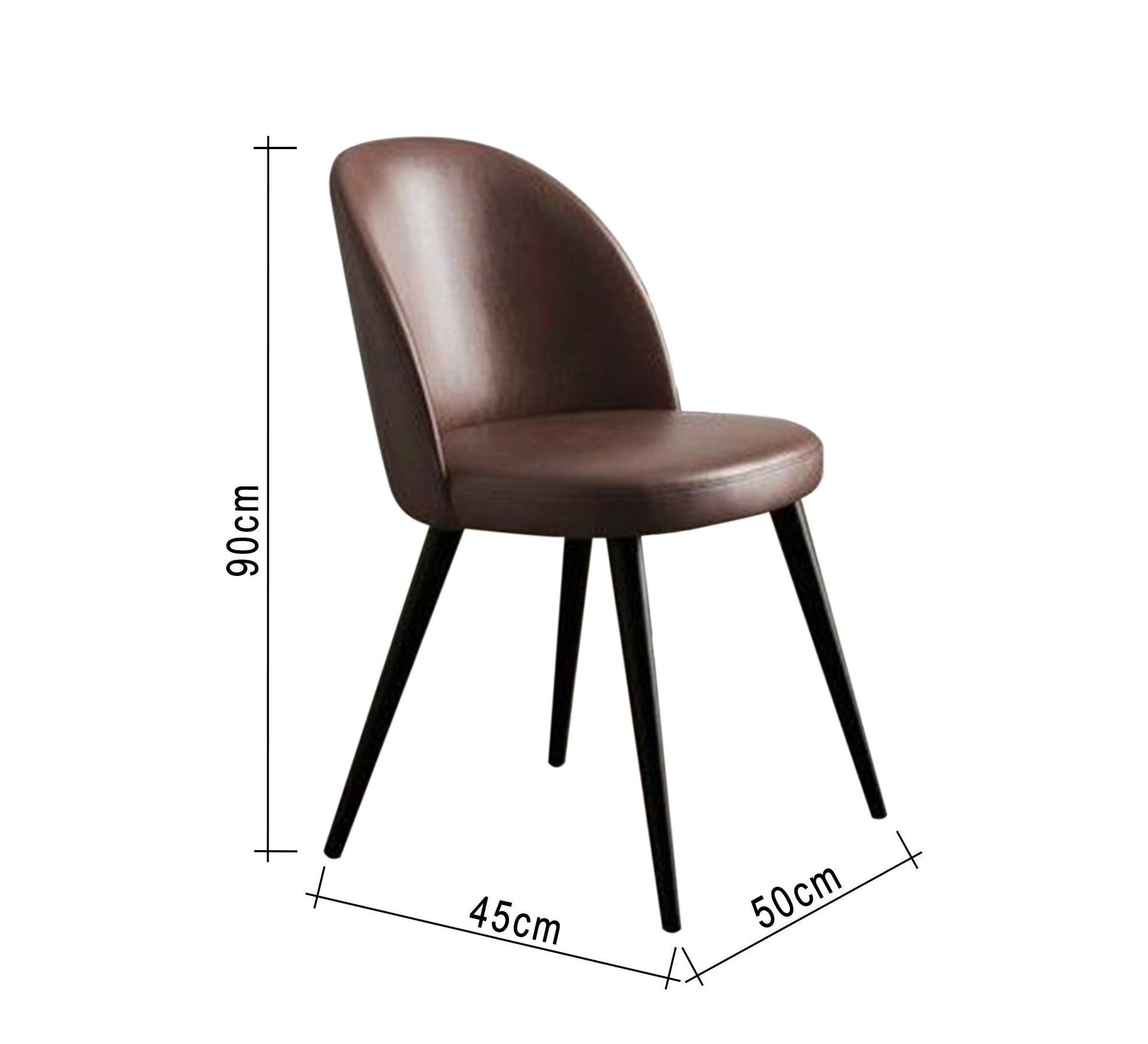 Brown upholstered chair - Vitrine Furniture - Furniture