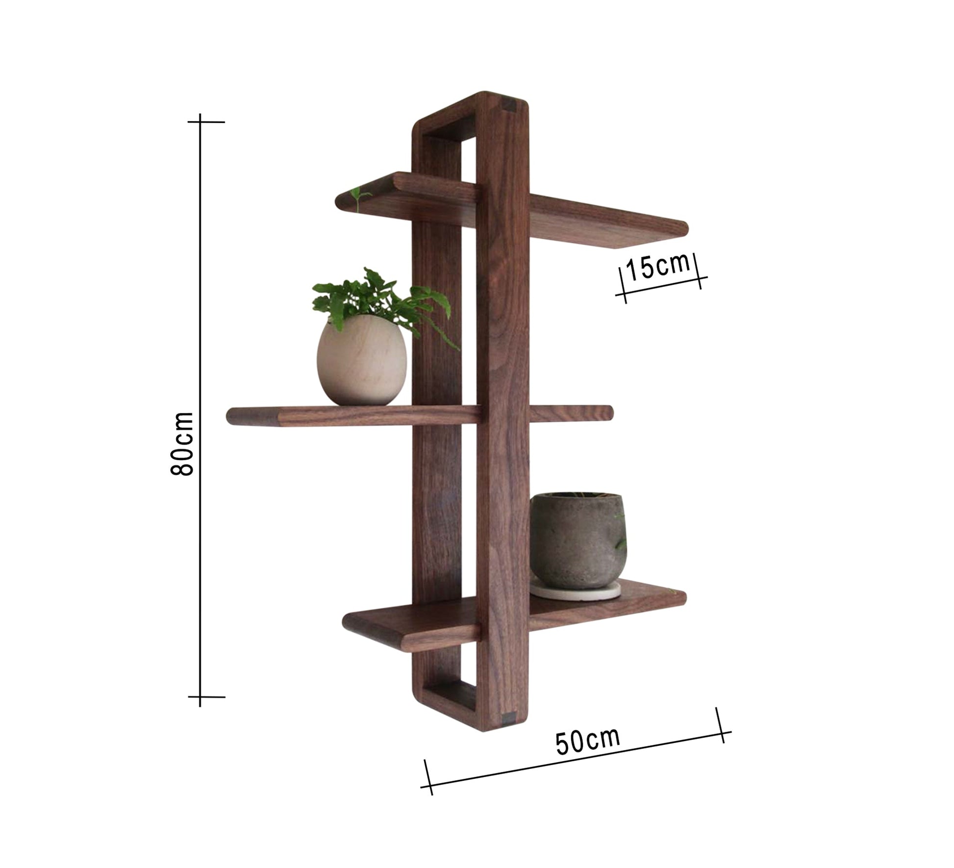 Brown Wall Shelves - Vitrine Furniture - Décor