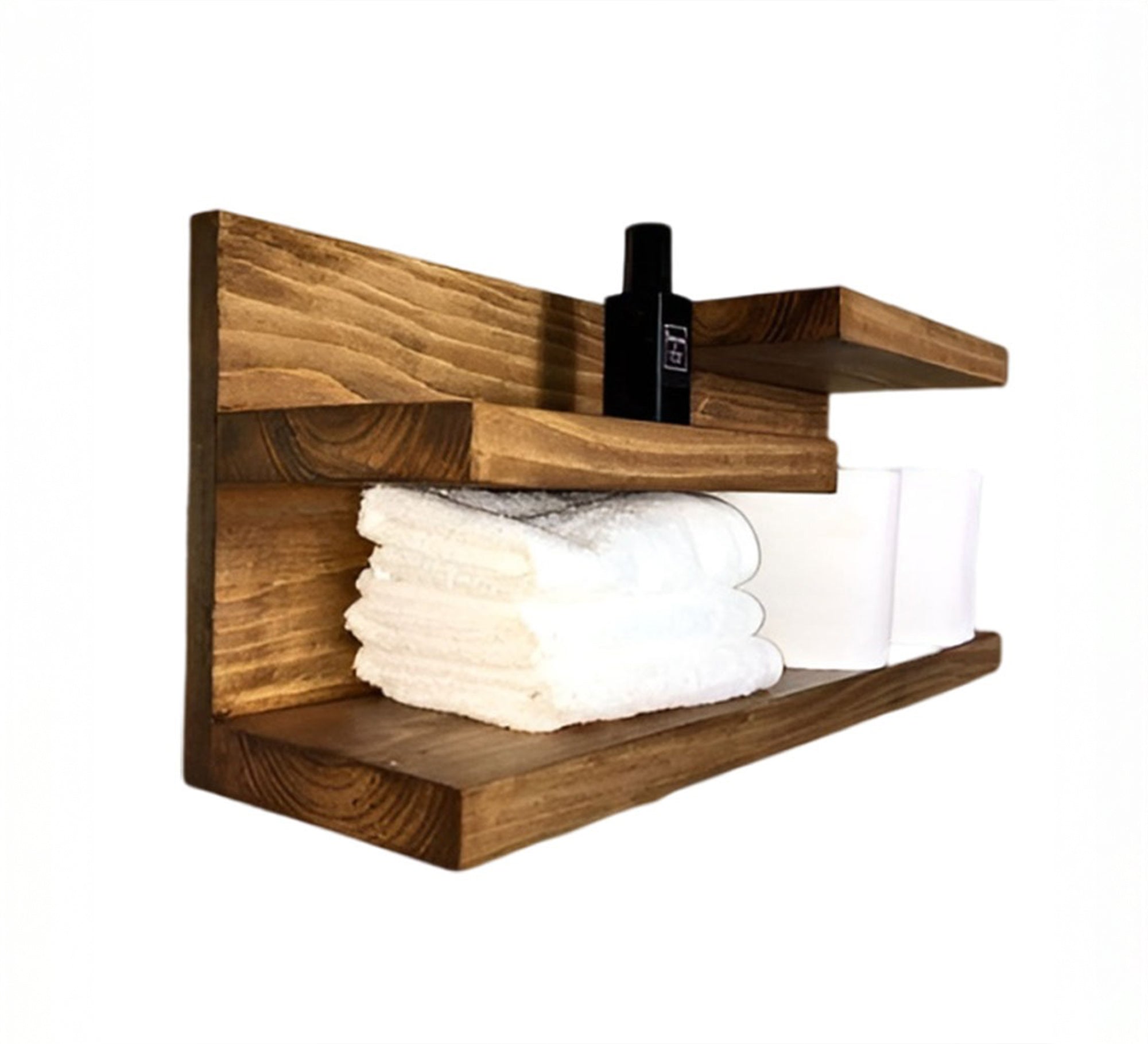 Brown Wood Towel Hanger - Vitrine Furniture - Furniture