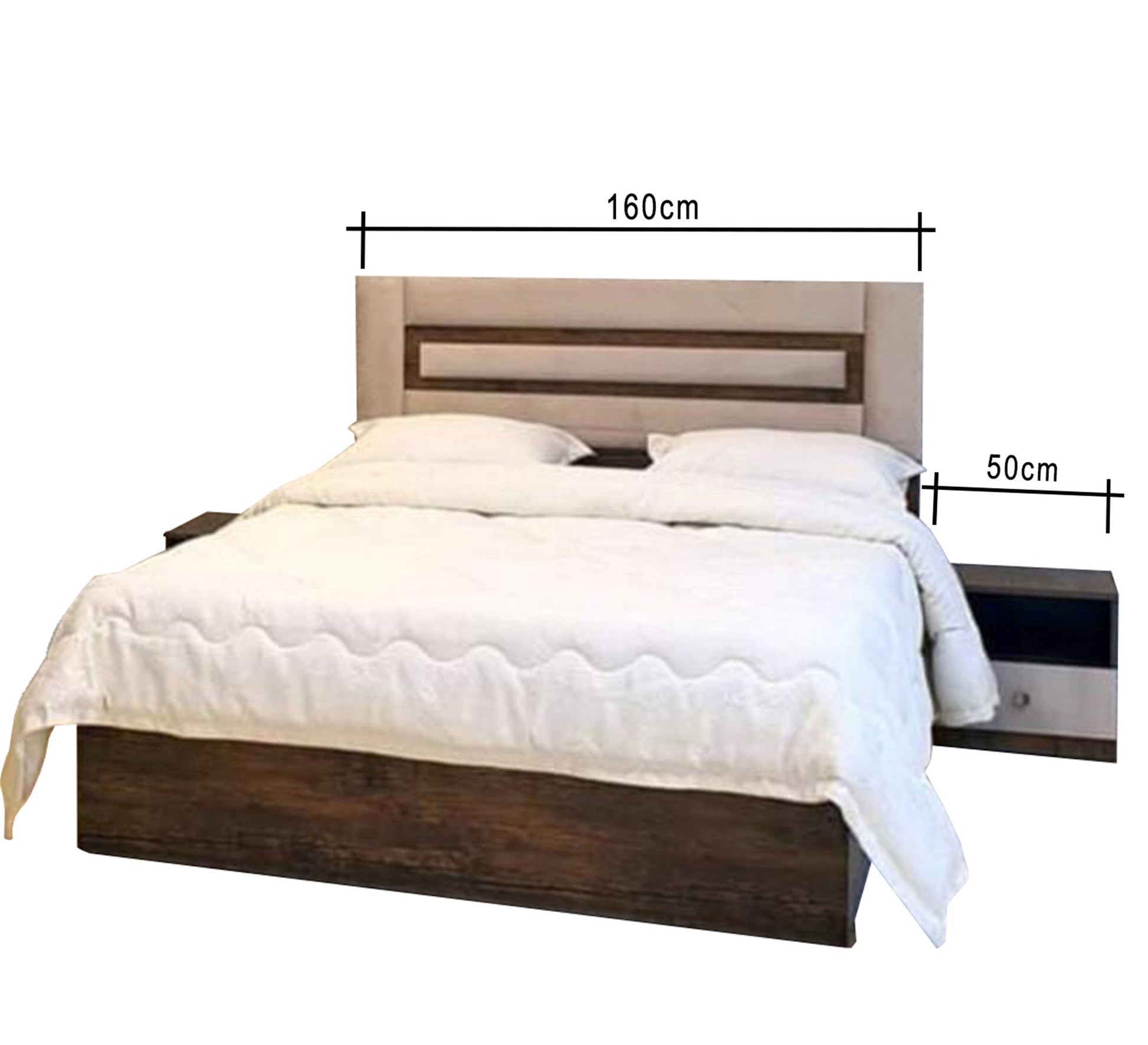 Brown wooden bedroom for young men - Vitrine Furniture - Bed Sets