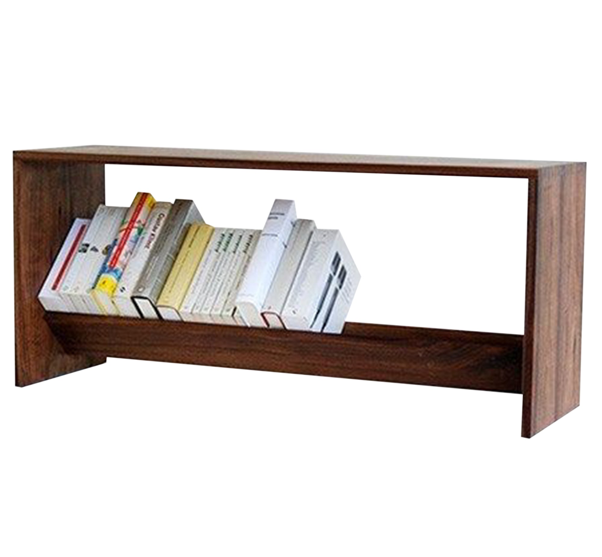 Brown wooden book organizer - Vitrine Furniture - Furniture