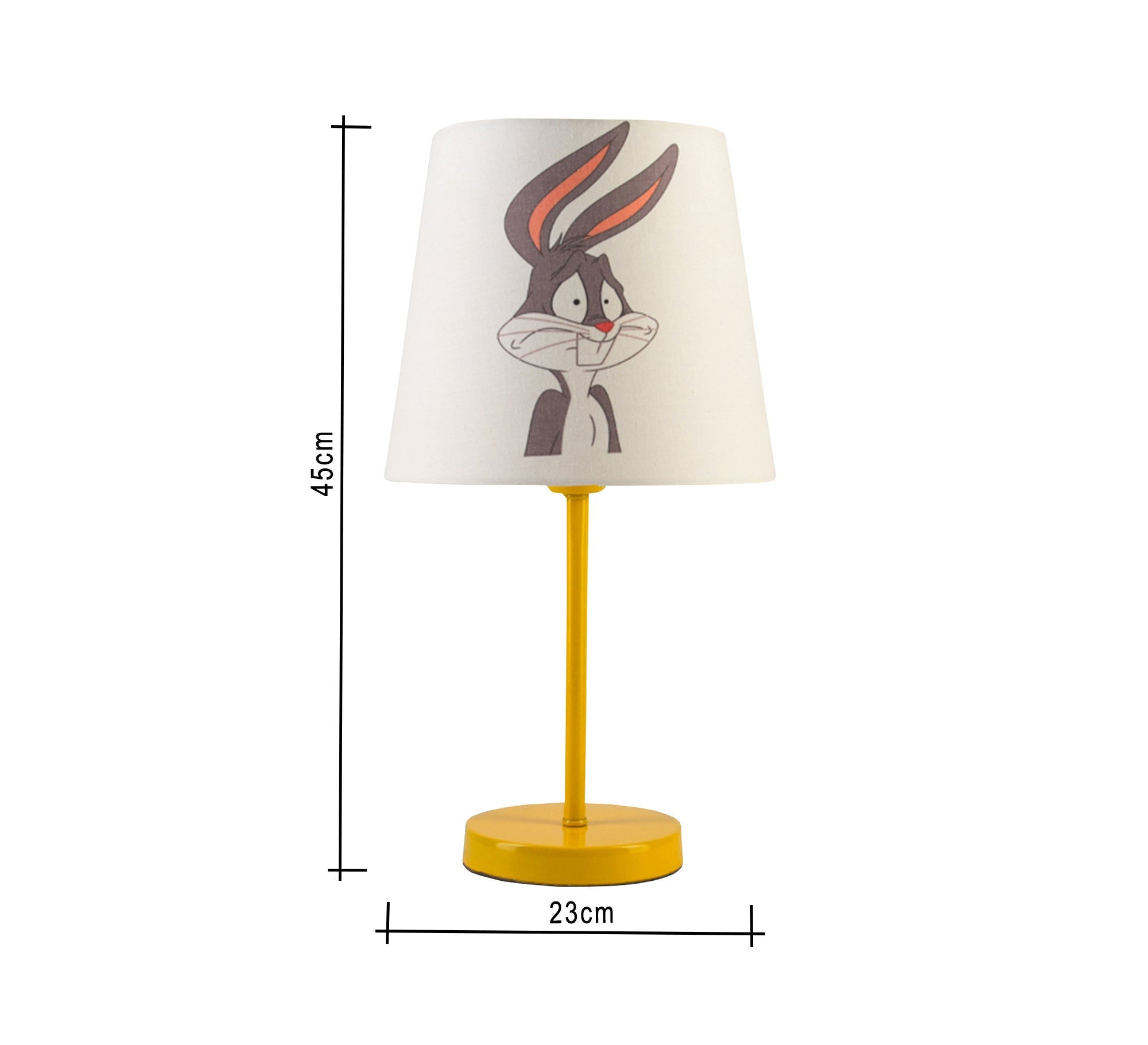 Bugs Bunny Lamp: Light, Fun, Kids, Unique Decor with Gold Base - Vitrine Furniture - Lighting