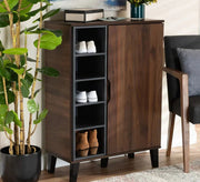 Burnt Brown & Black, Sleek & Stylish - Vitrine Furniture - Furniture