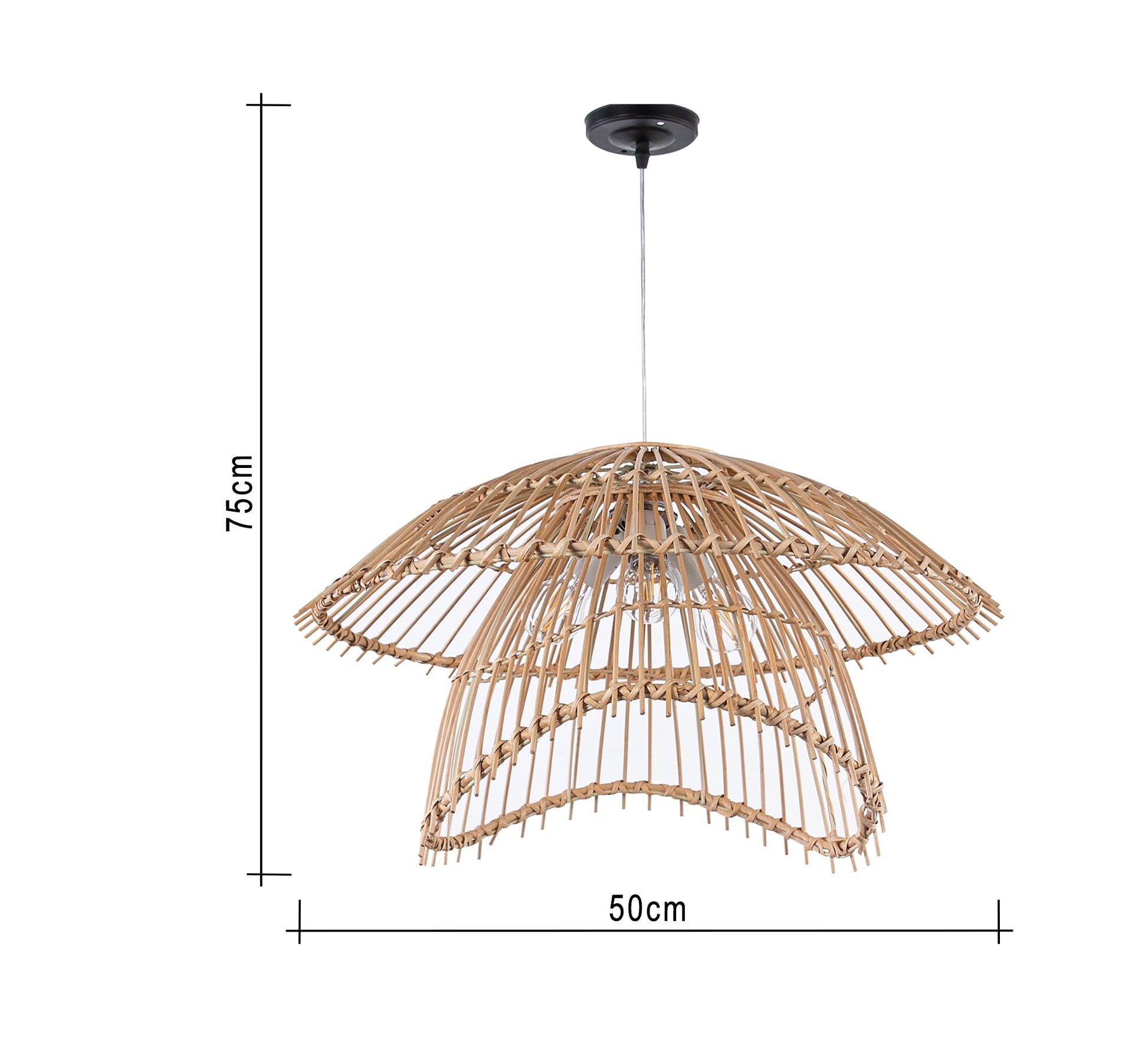 Butterfly - shaped bamboo lamp - Vitrine Furniture - Lighting