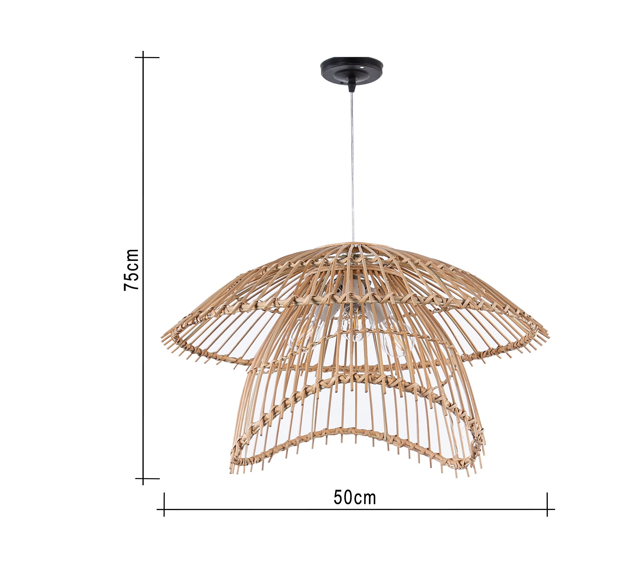 Butterfly - shaped bamboo lamp - Vitrine Furniture - Lighting