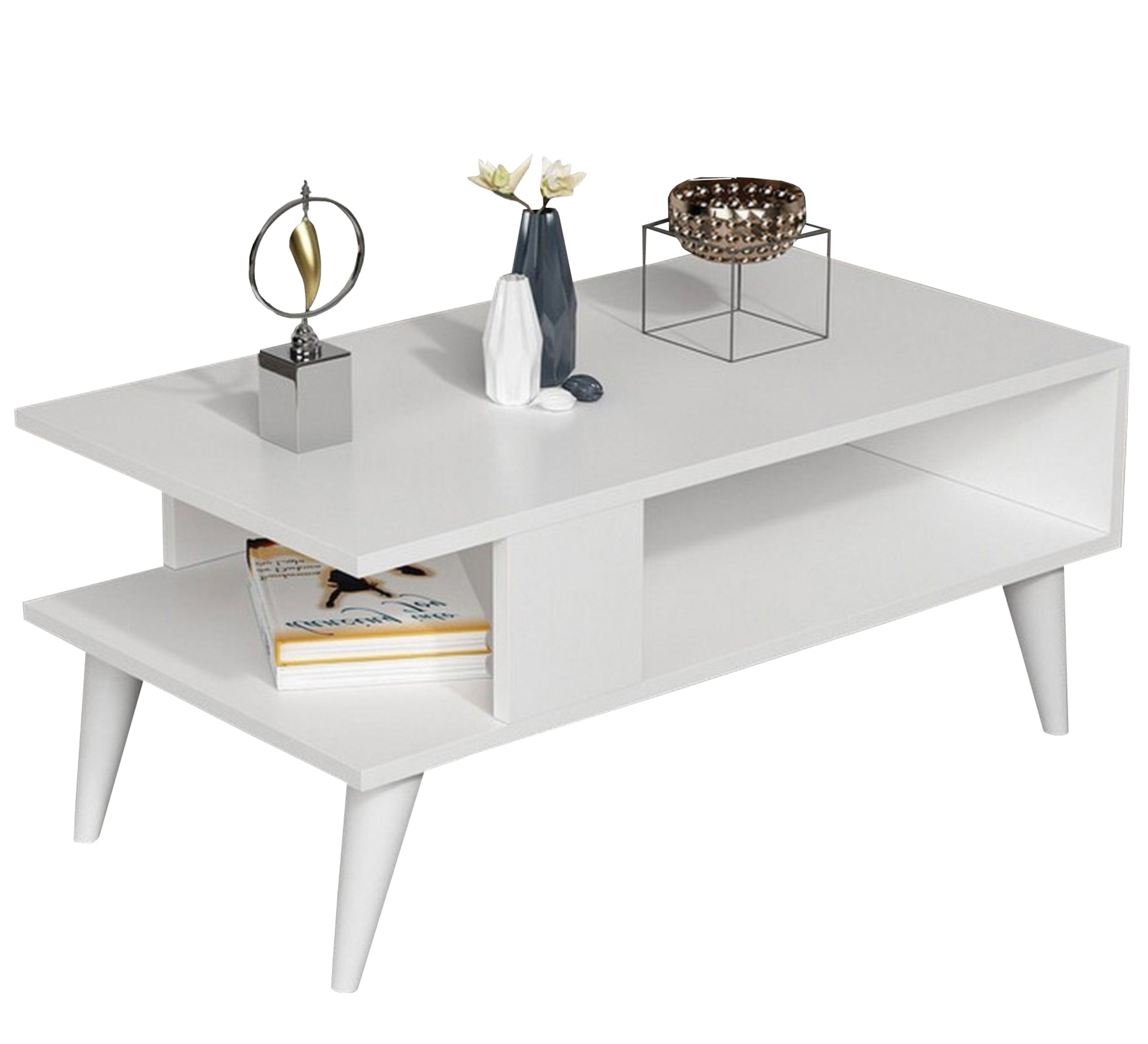 C - shaped table on legs - Vitrine Furniture - Furniture