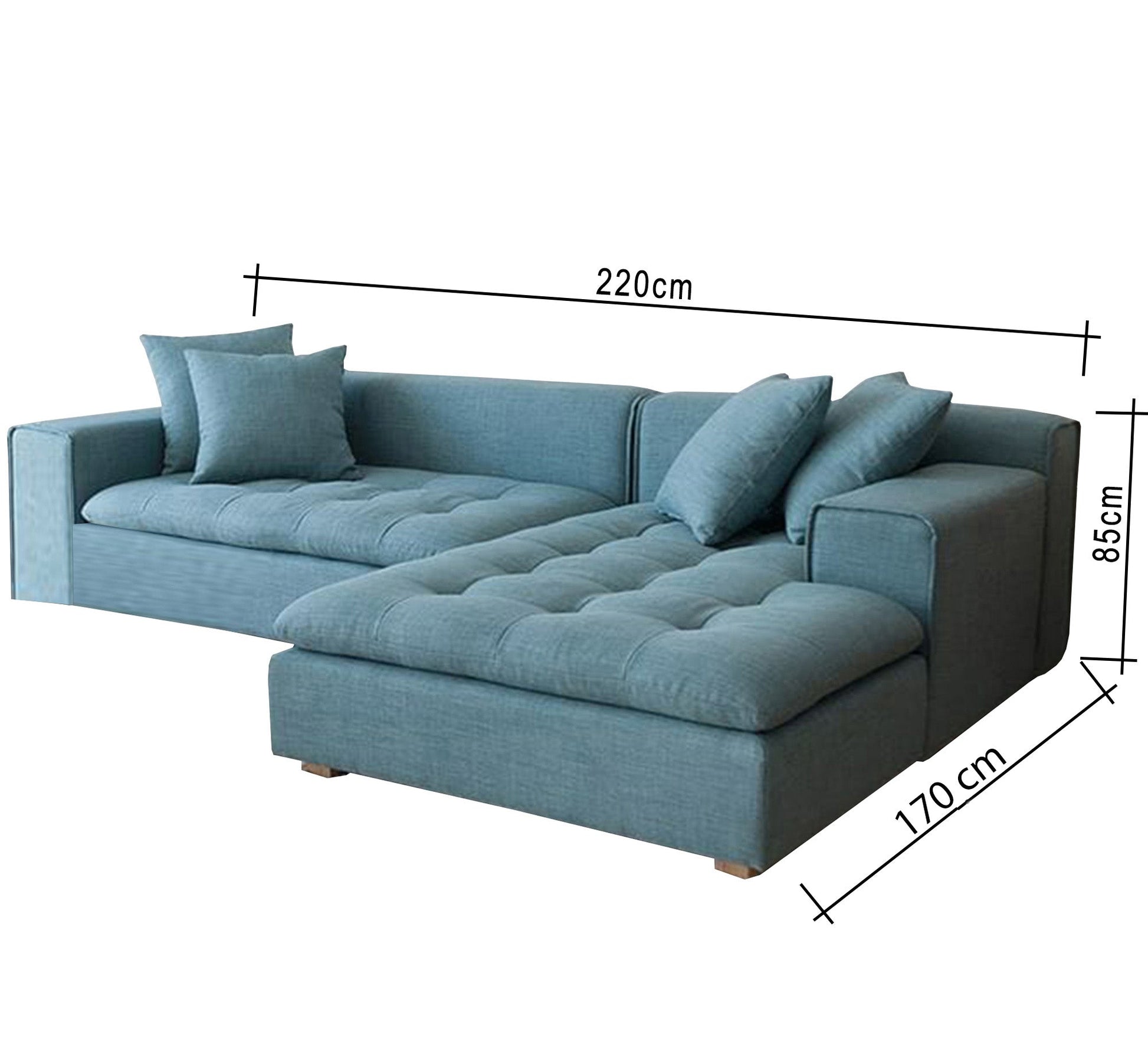 Capotene Living Room - Stylish & Comfortable - Vitrine Furniture - L - shape sofa set