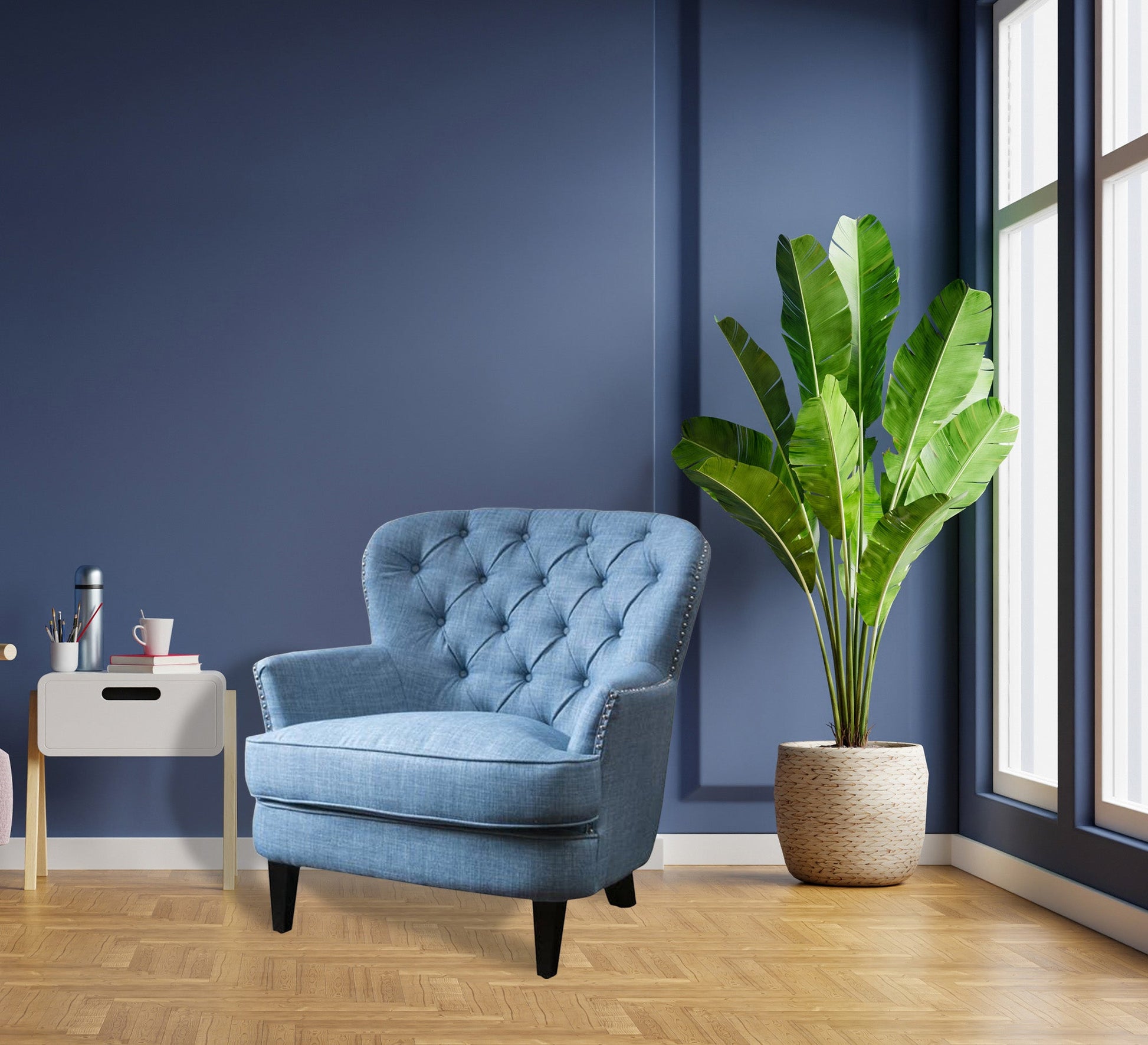 Capotone Baby Blue Chair - Vitrine Furniture - Chairs & Chaise lounge