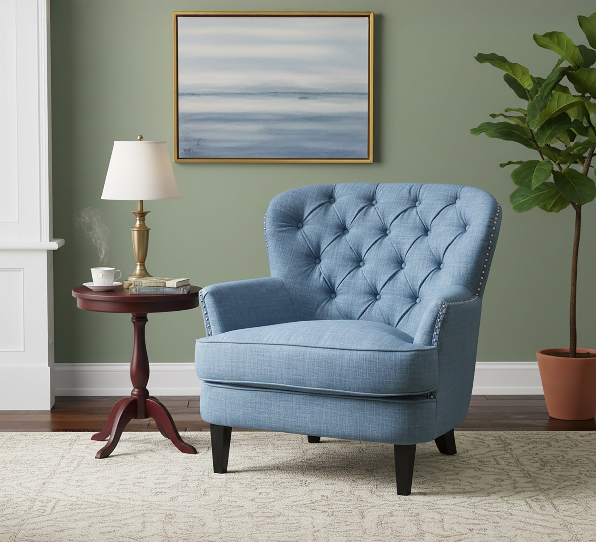 Capotone Baby Blue Chair - Vitrine Furniture - Chairs & Chaise lounge