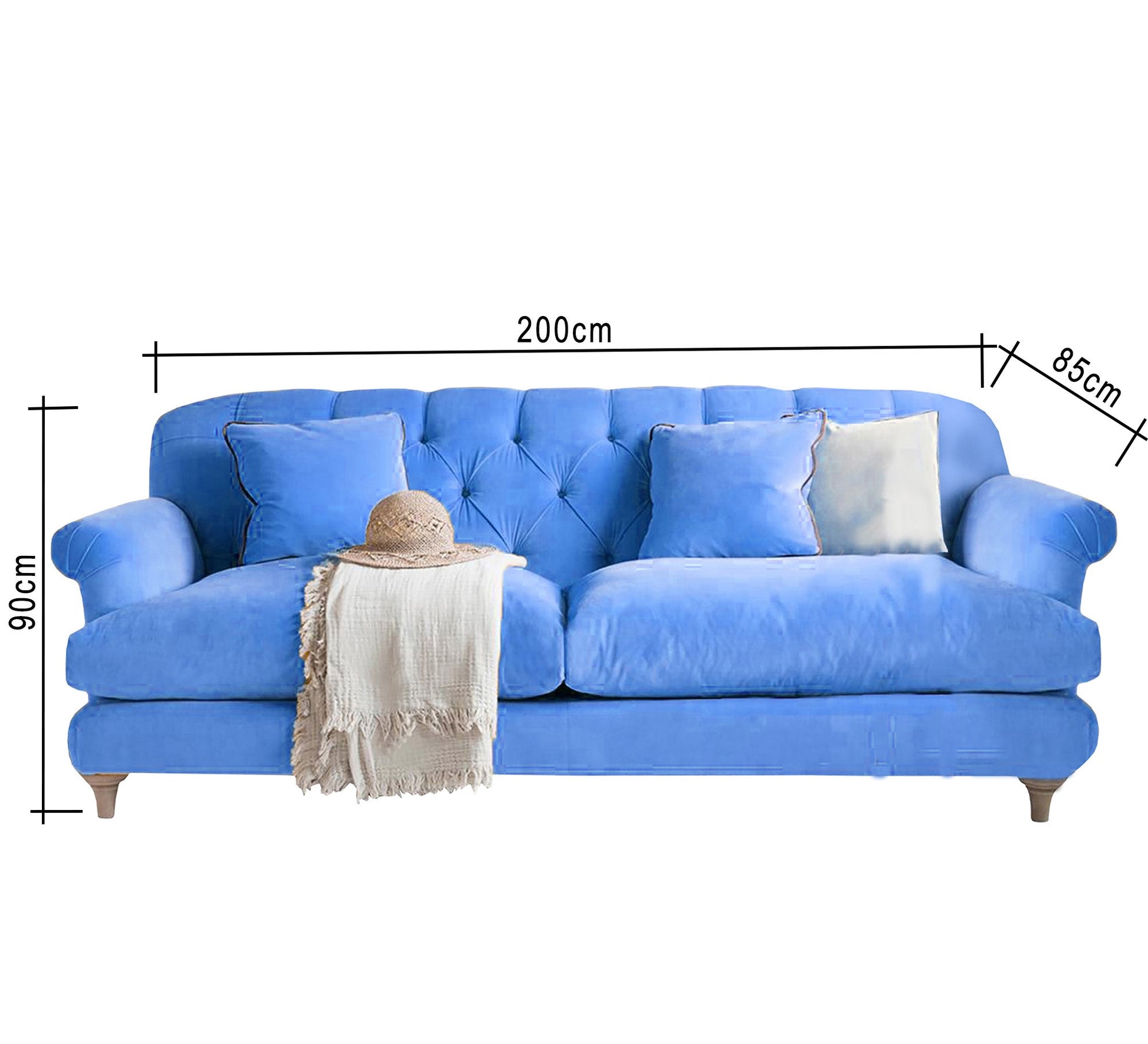 Capotone light blue sofa - Vitrine Furniture - Living room Sofas