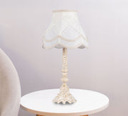 Carved table lamp with an antique touch - Vitrine Furniture - Lighting