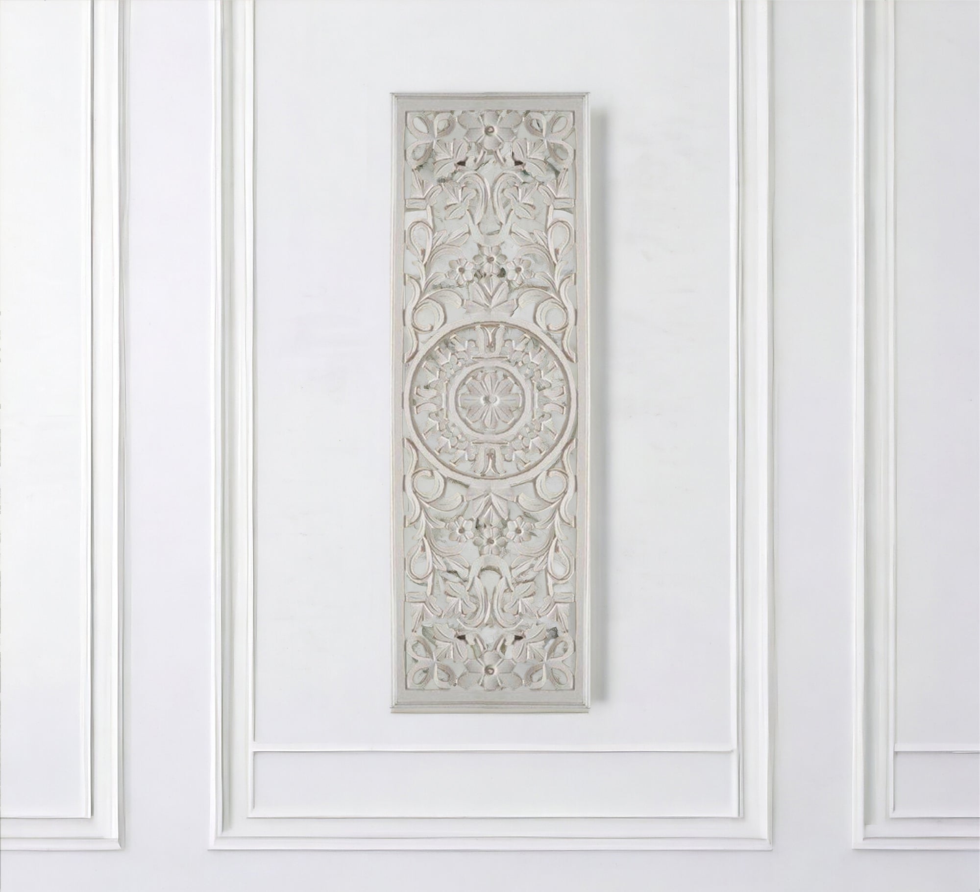 Carved wooden plaque for wall decoration - Vitrine Furniture - Furniture