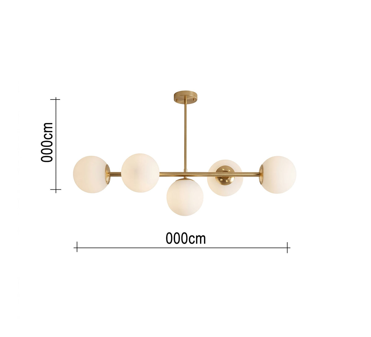 Ceiling chandelier with a geometric style and artistic appeal - Vitrine Furniture - Ceiling lights