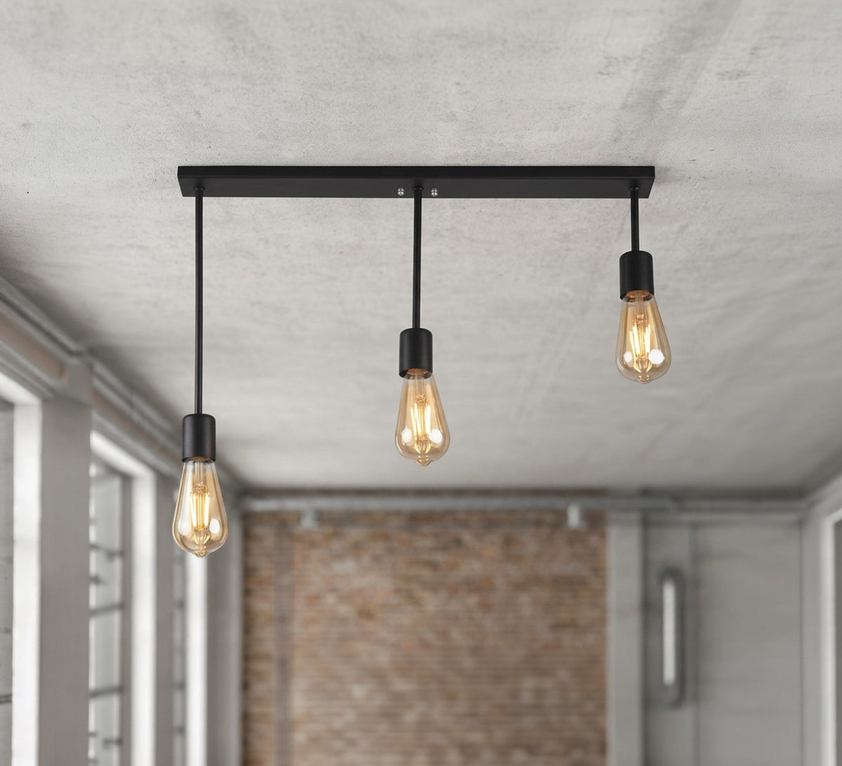 Ceiling chandelier with pendants of varying lengths - Vitrine Furniture - Ceiling lights