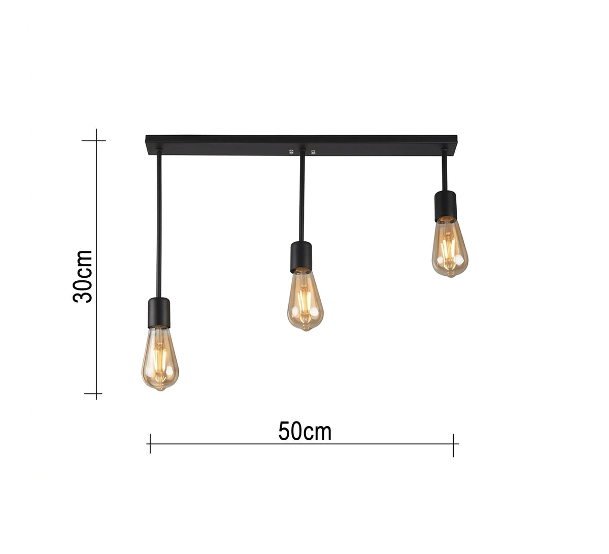 Ceiling chandelier with pendants of varying lengths - Vitrine Furniture - Ceiling lights