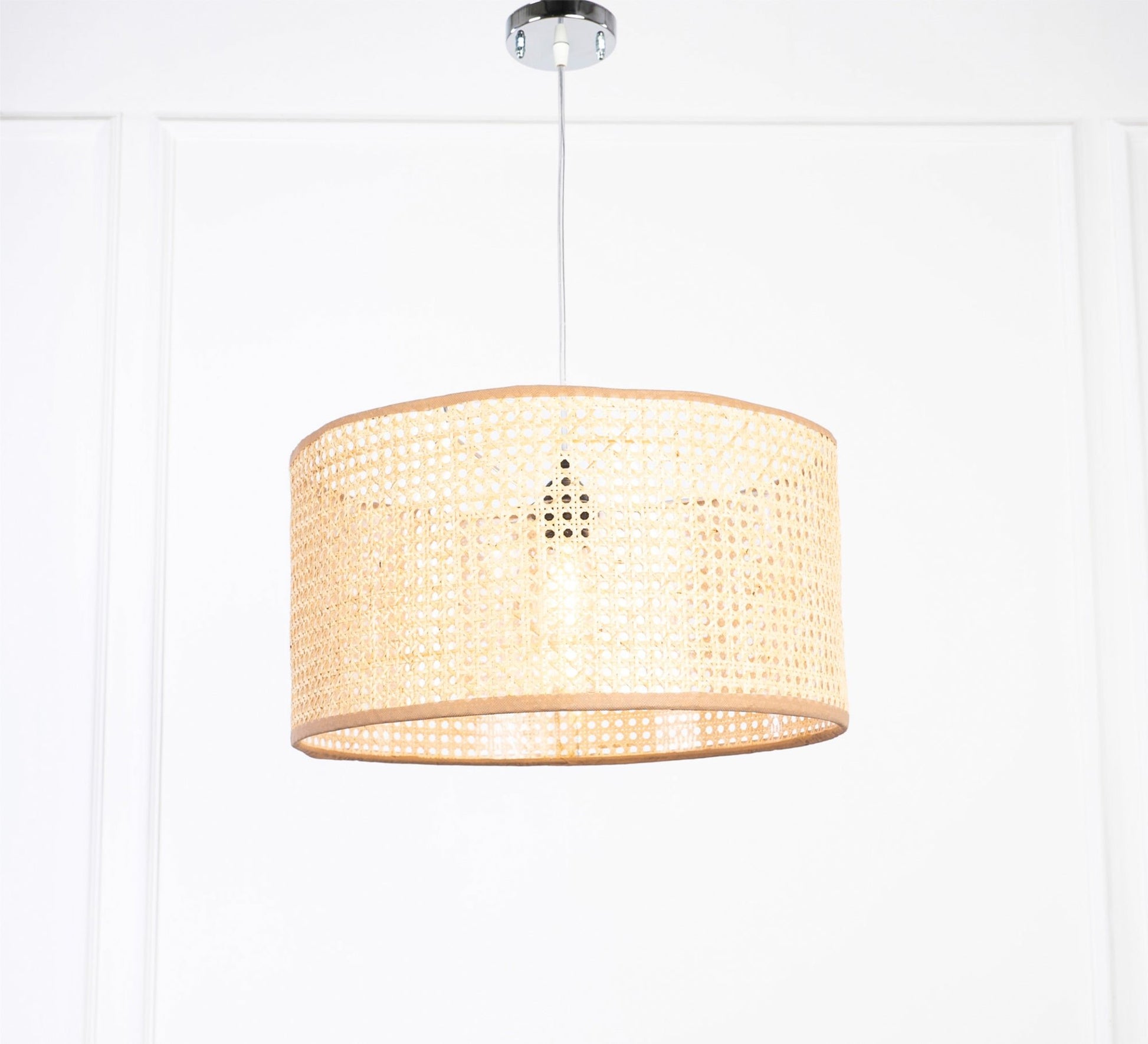 Ceiling lamp made of hollow rattan - Vitrine Furniture - Lighting