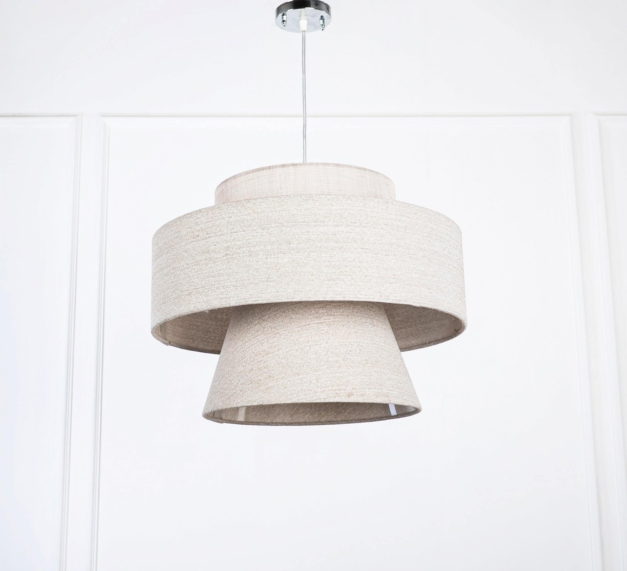 Ceiling lamp with cover in interlocking shapes - Vitrine Furniture - Lighting