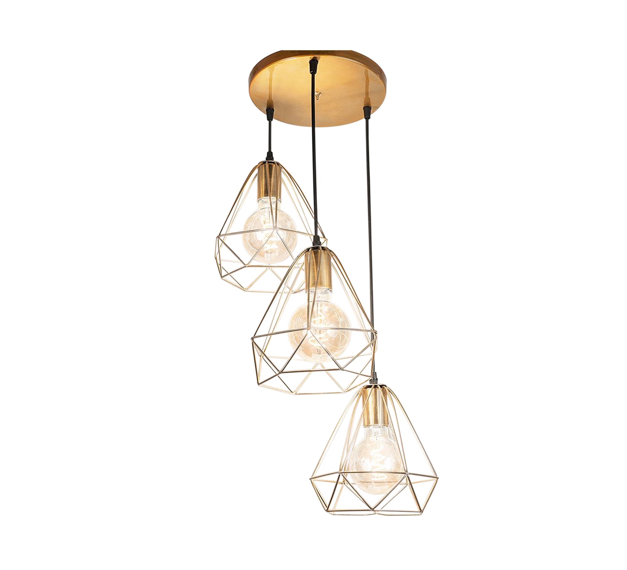 Ceiling lamp with three pendants of different heights - Vitrine Furniture - Lighting