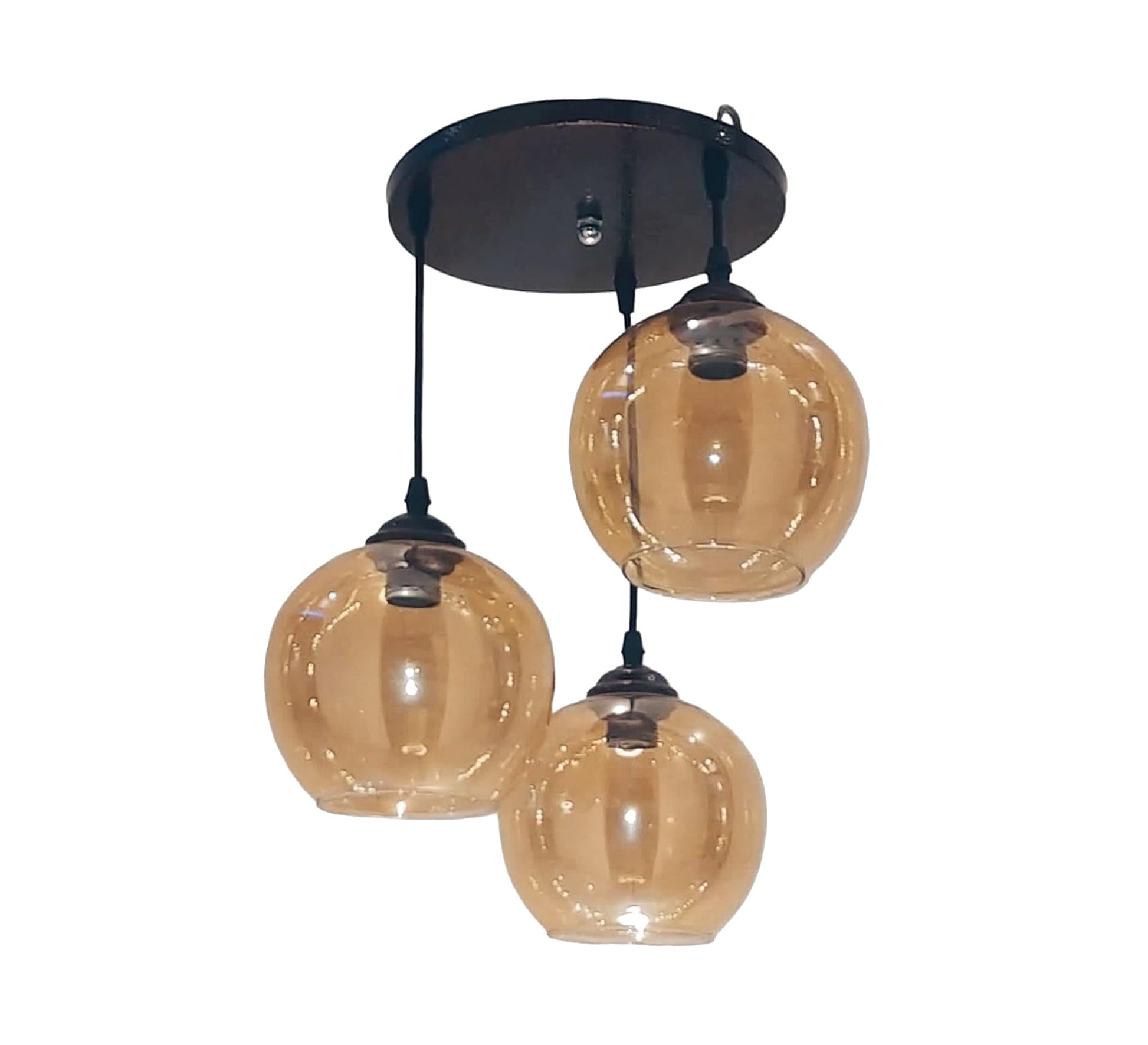 Ceiling lamp with three spherical glass covers - Vitrine Furniture - Lighting