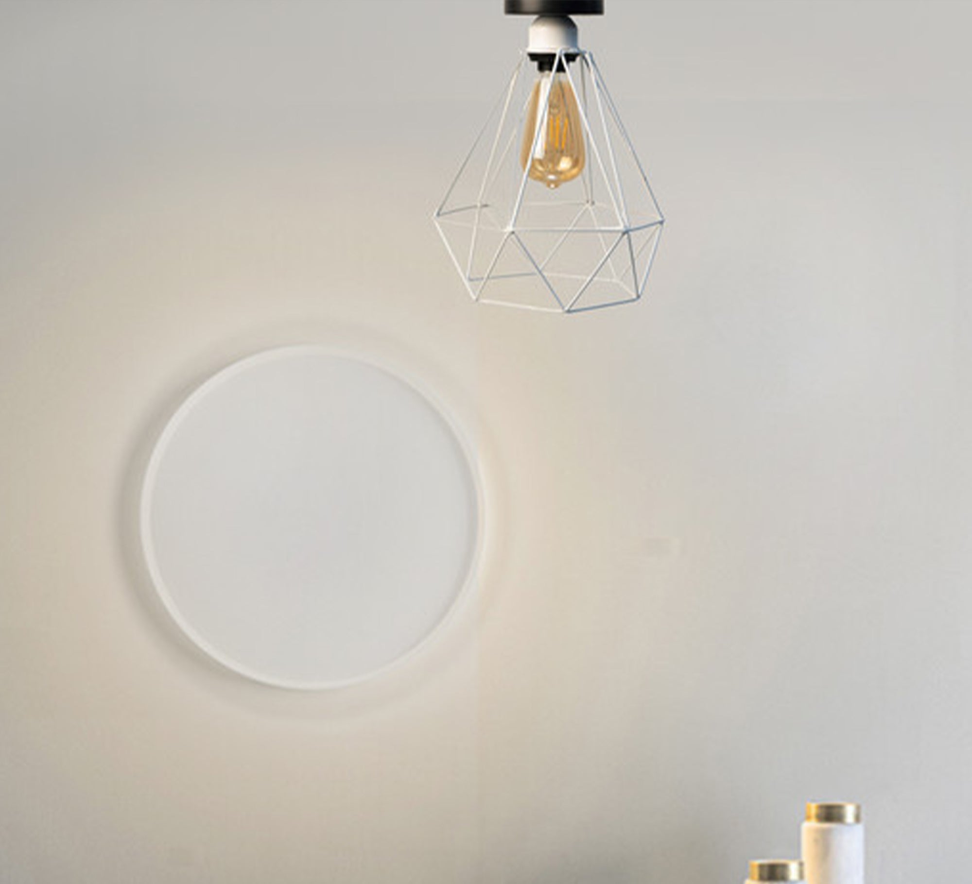 Ceiling lamp with white cone base - Vitrine Furniture - Lighting