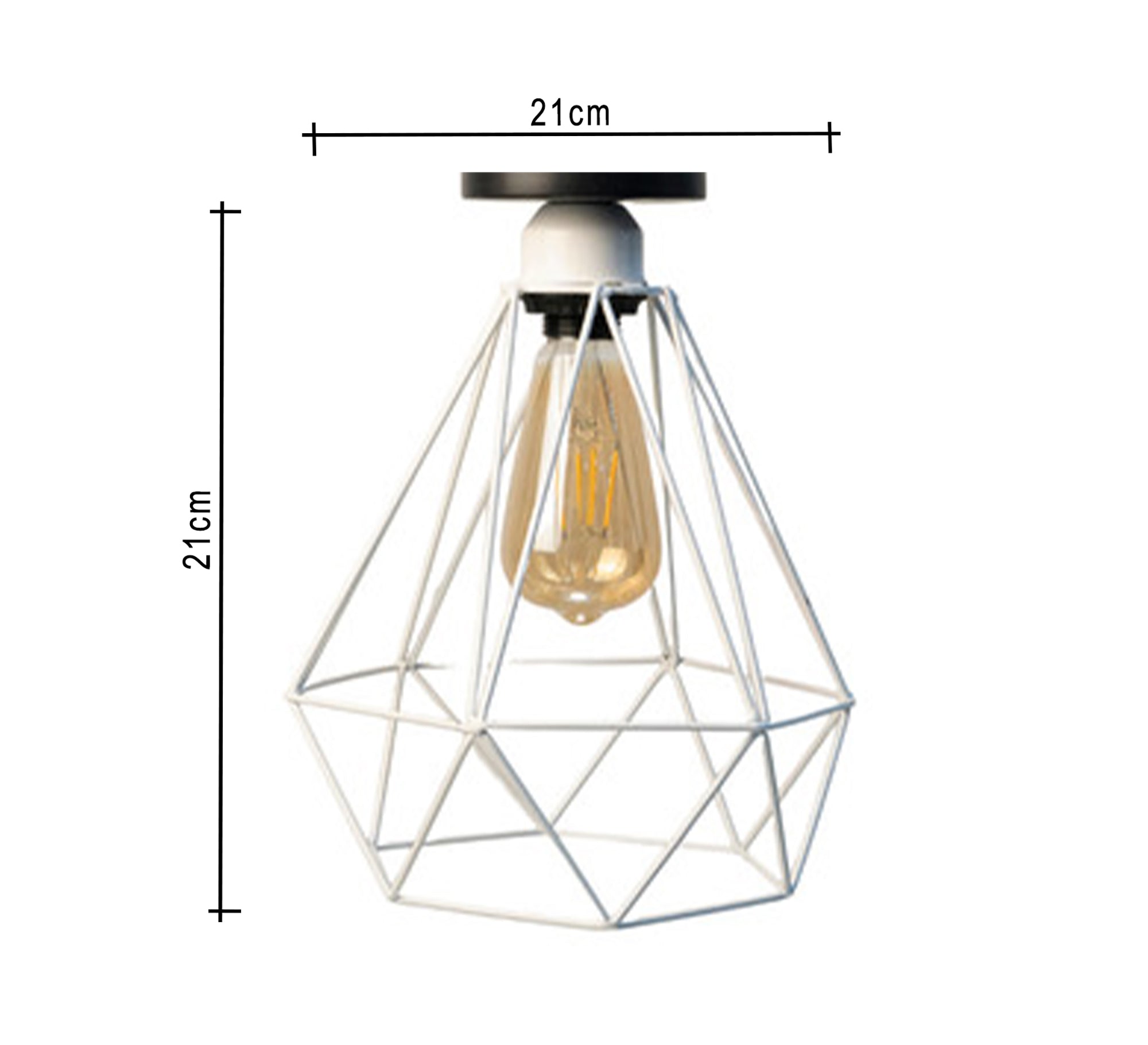 Ceiling lamp with white cone base - Vitrine Furniture - Lighting