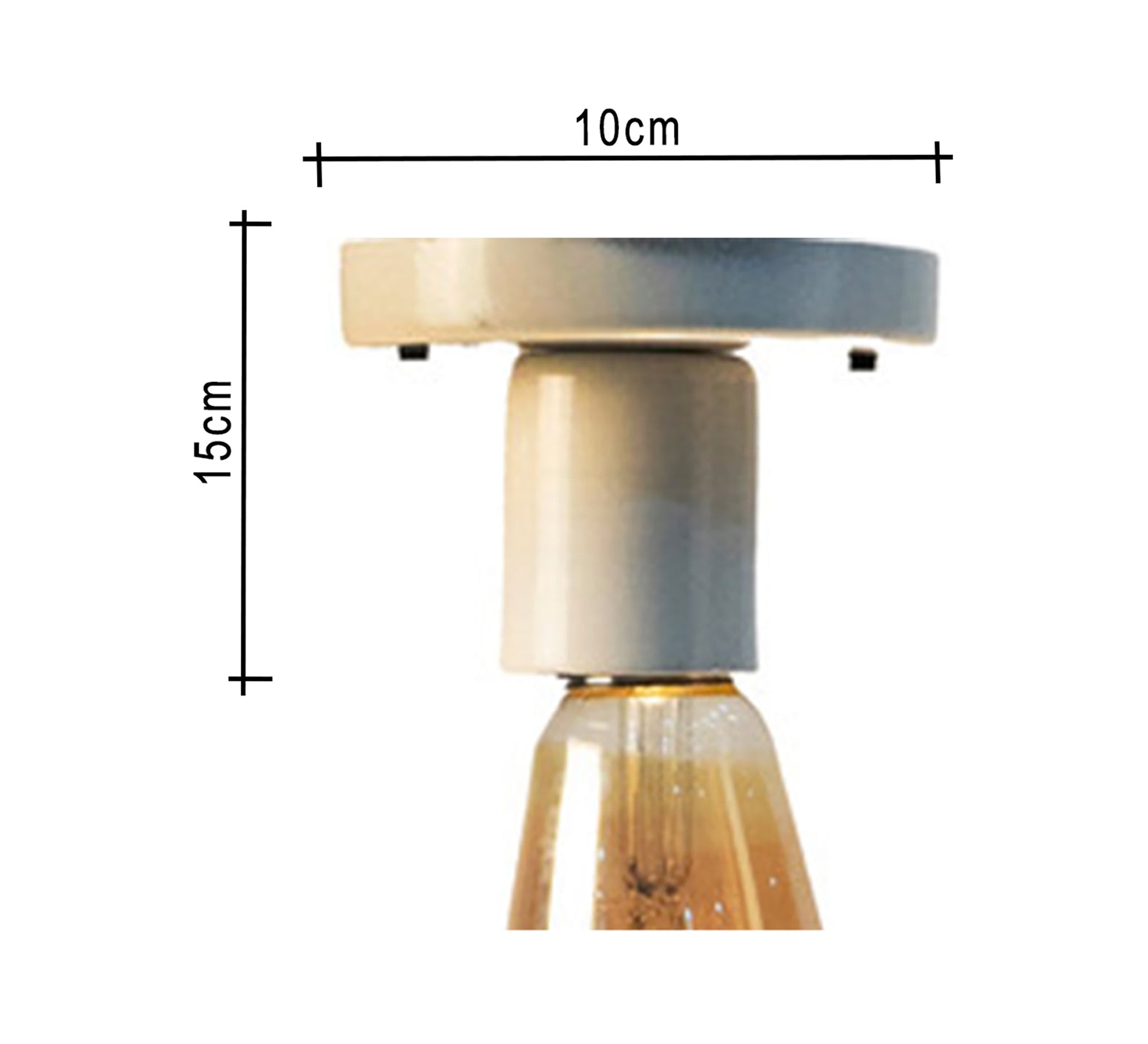 Ceiling lamp with white round base - Vitrine Furniture - Lighting