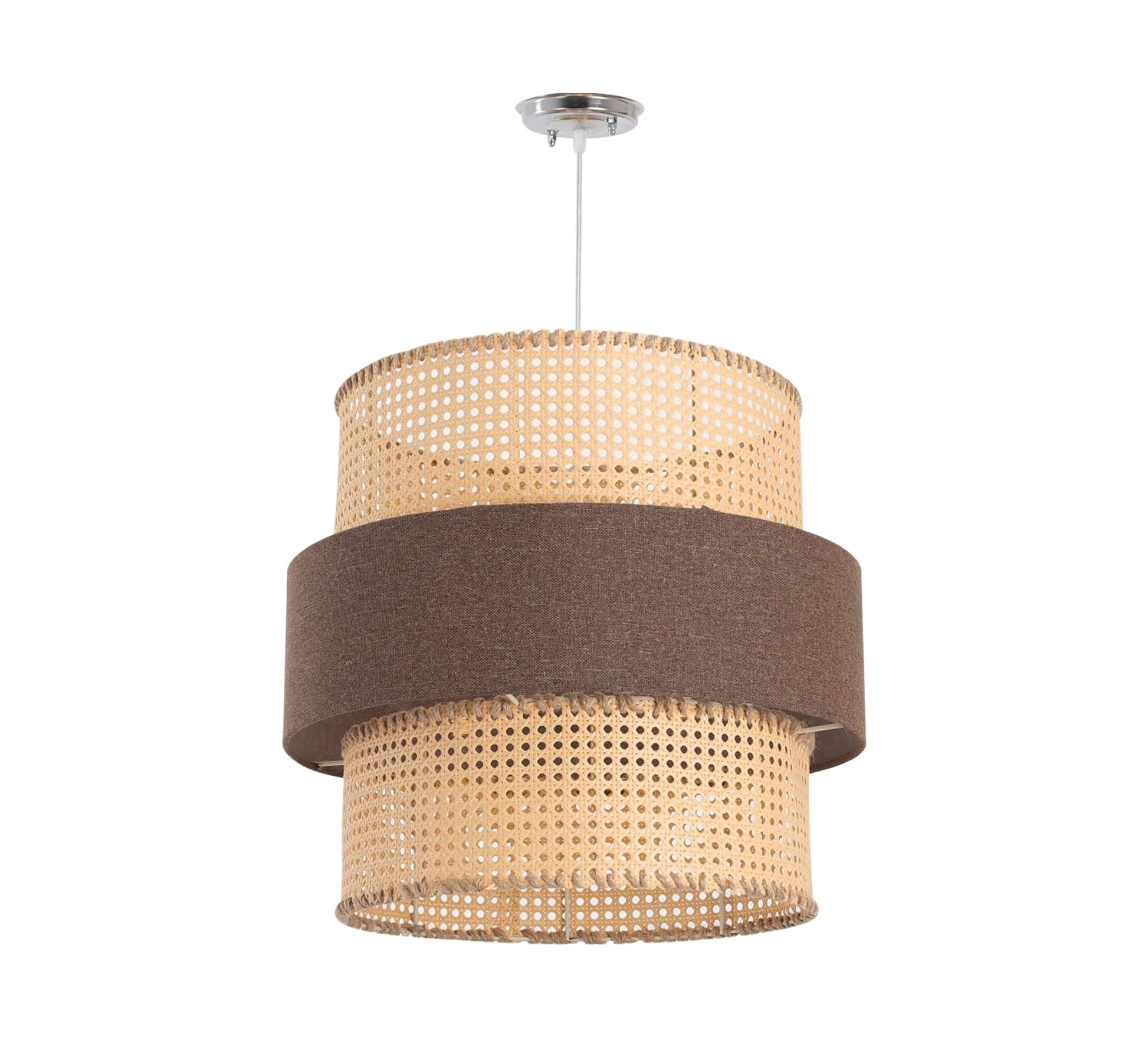 Ceiling lighting covered with fabric strips - Vitrine Furniture - Lighting