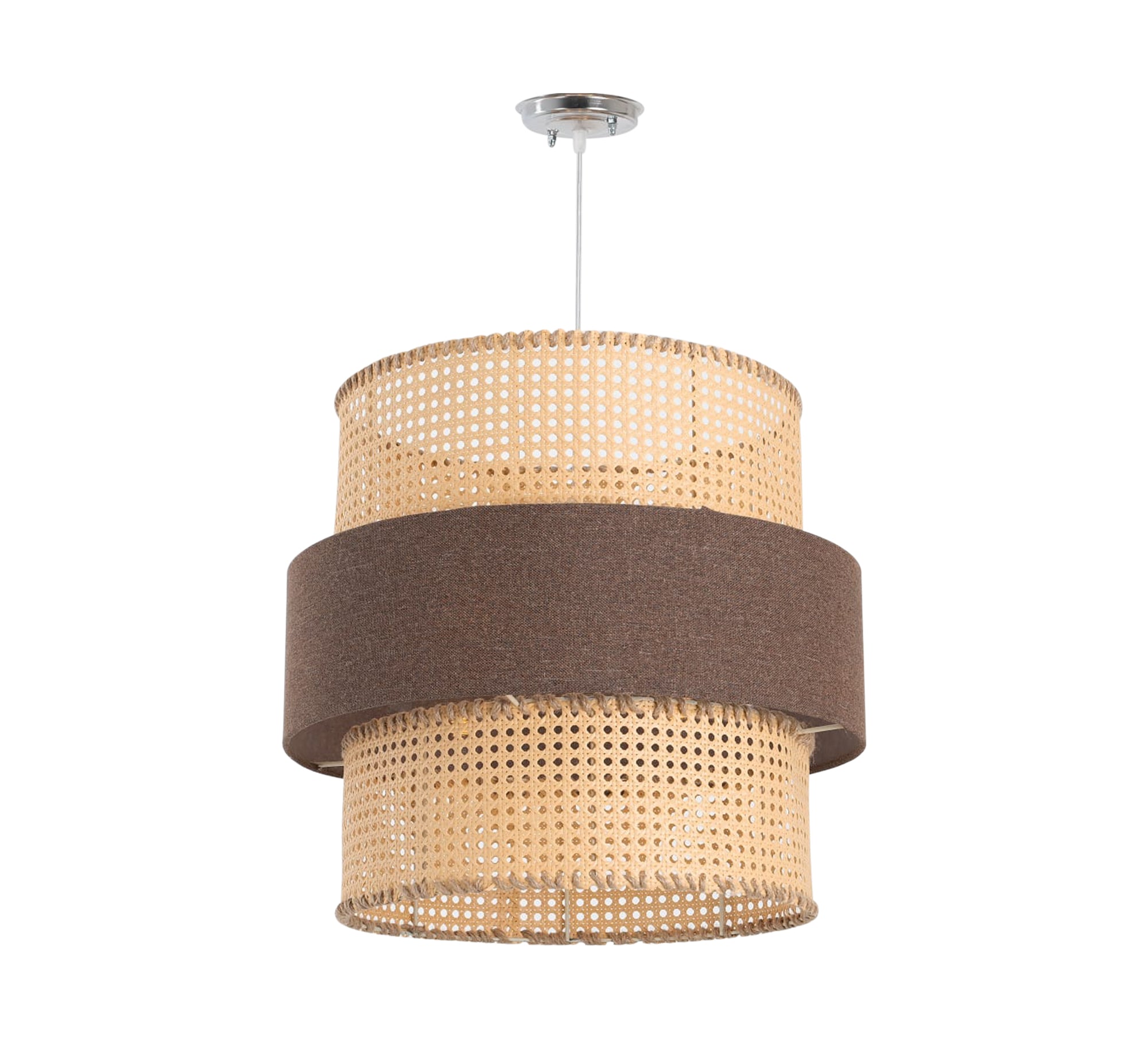 Ceiling lighting covered with fabric strips - Vitrine Furniture - Lighting