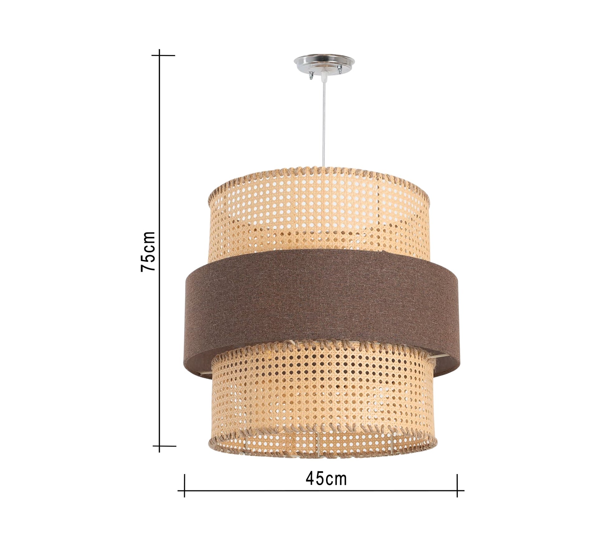 Ceiling lighting covered with fabric strips - Vitrine Furniture - Lighting