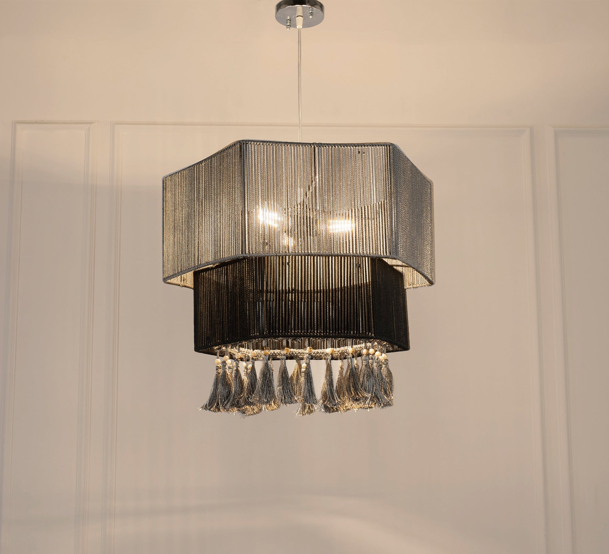 Ceiling pendant in gray and black - Vitrine Furniture - Lighting