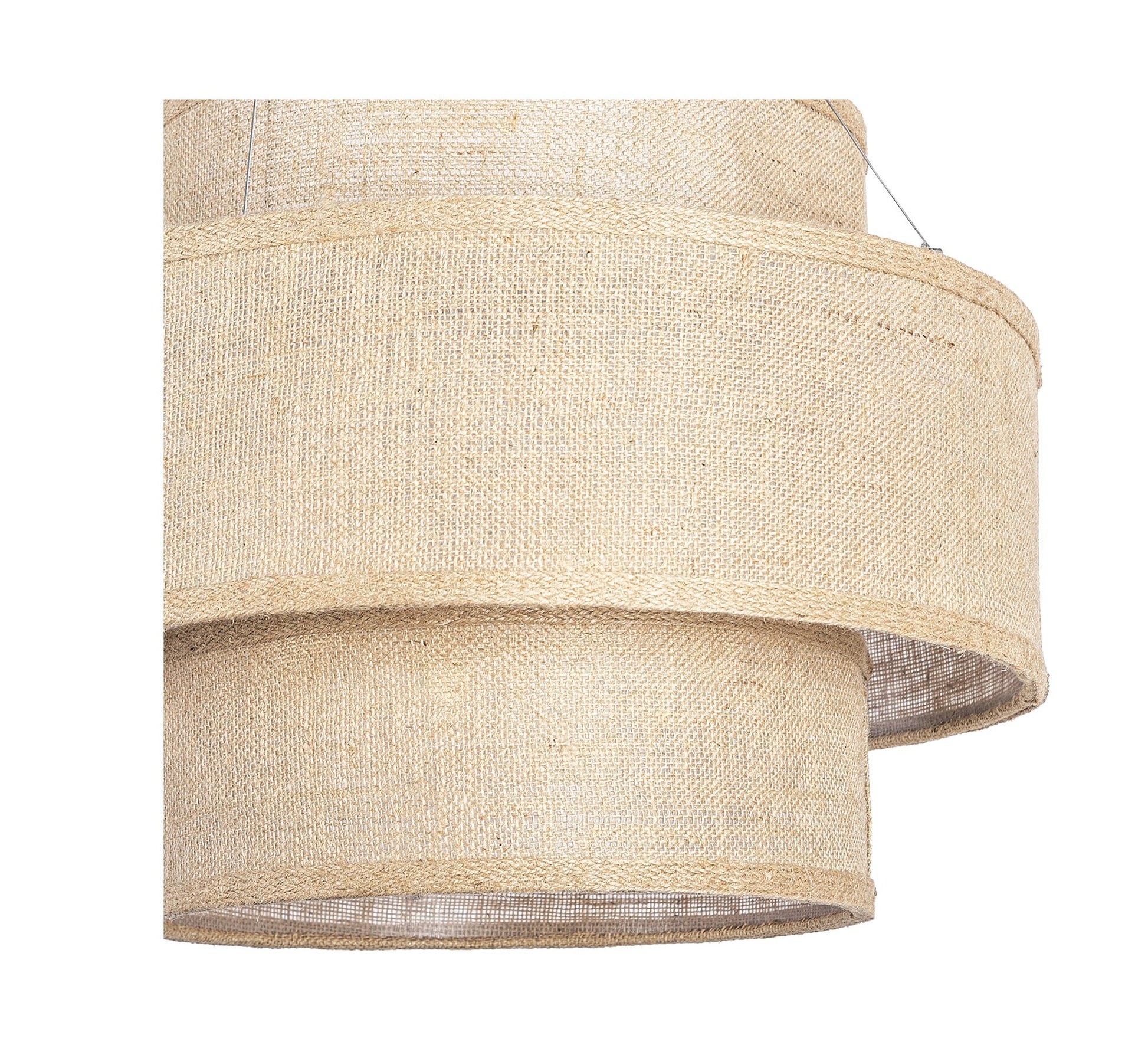 Ceiling pendant with beige transparent fabric - Vitrine Furniture - Lighting