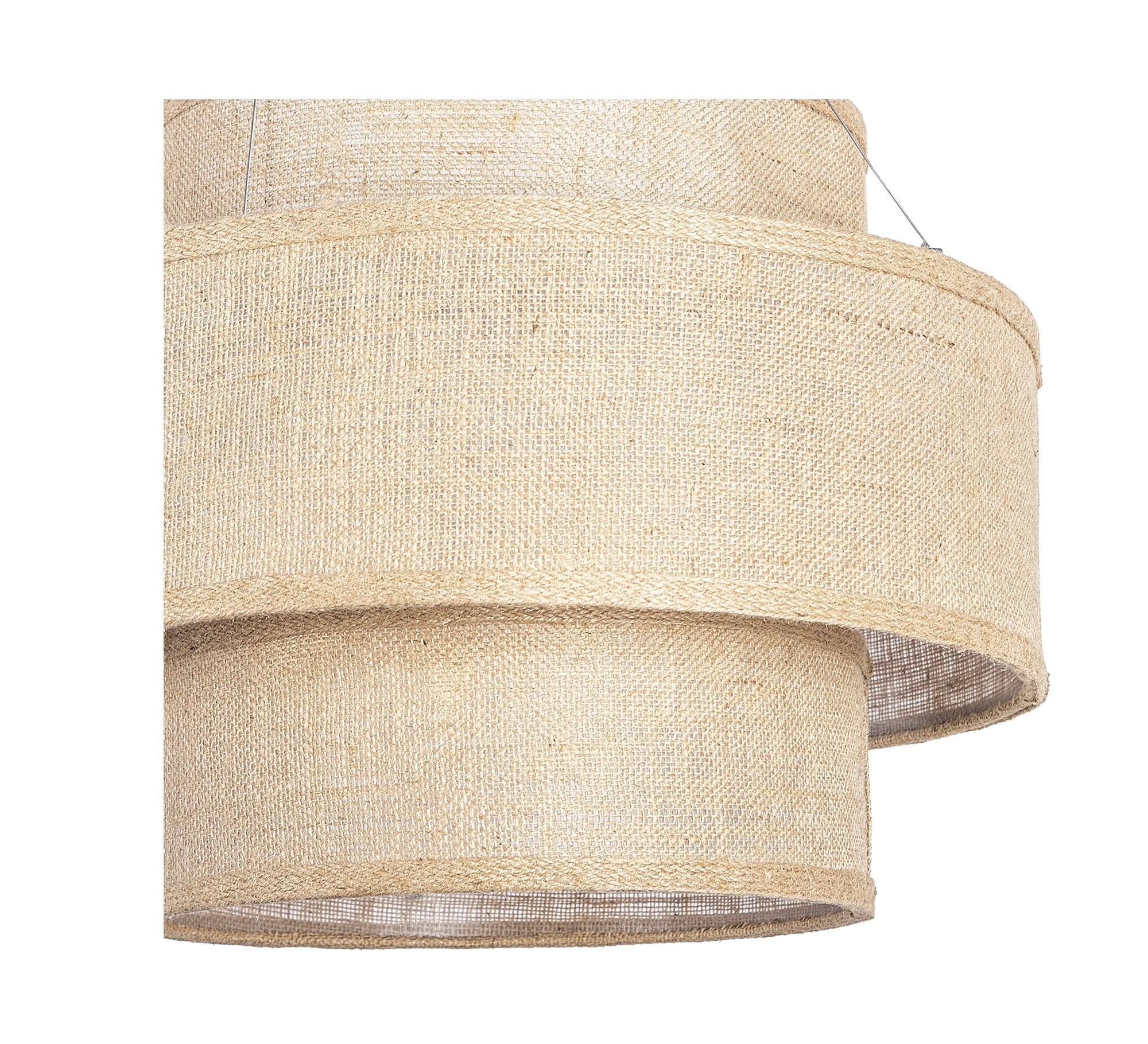 Ceiling pendant with beige transparent fabric - Vitrine Furniture - Lighting