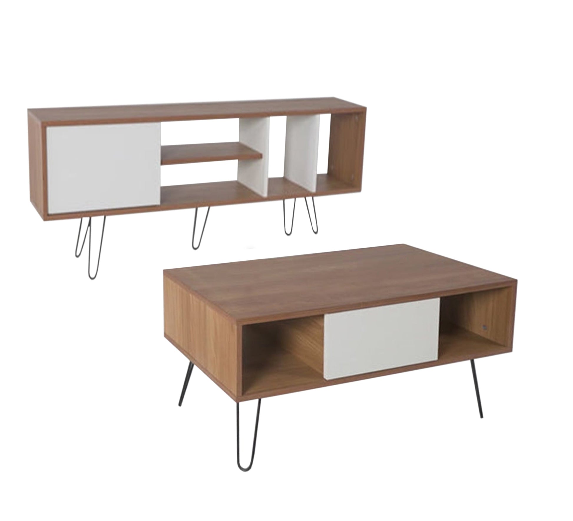 Center coffee table and TV table set - Vitrine Furniture - Furniture