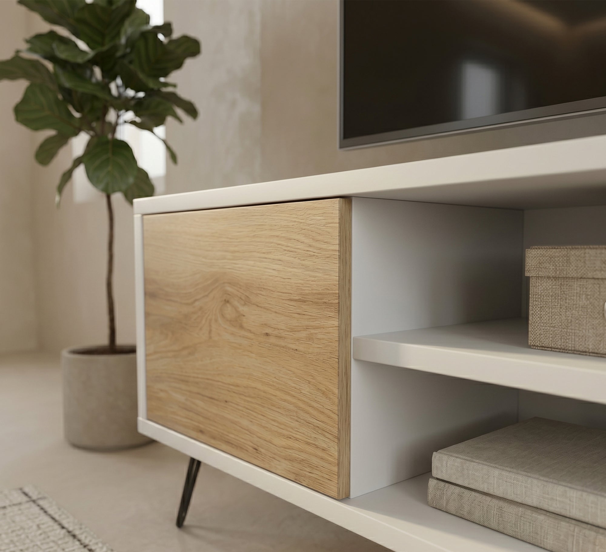 Center coffee table and TV table set - Vitrine Furniture - TV Table & Cabinet