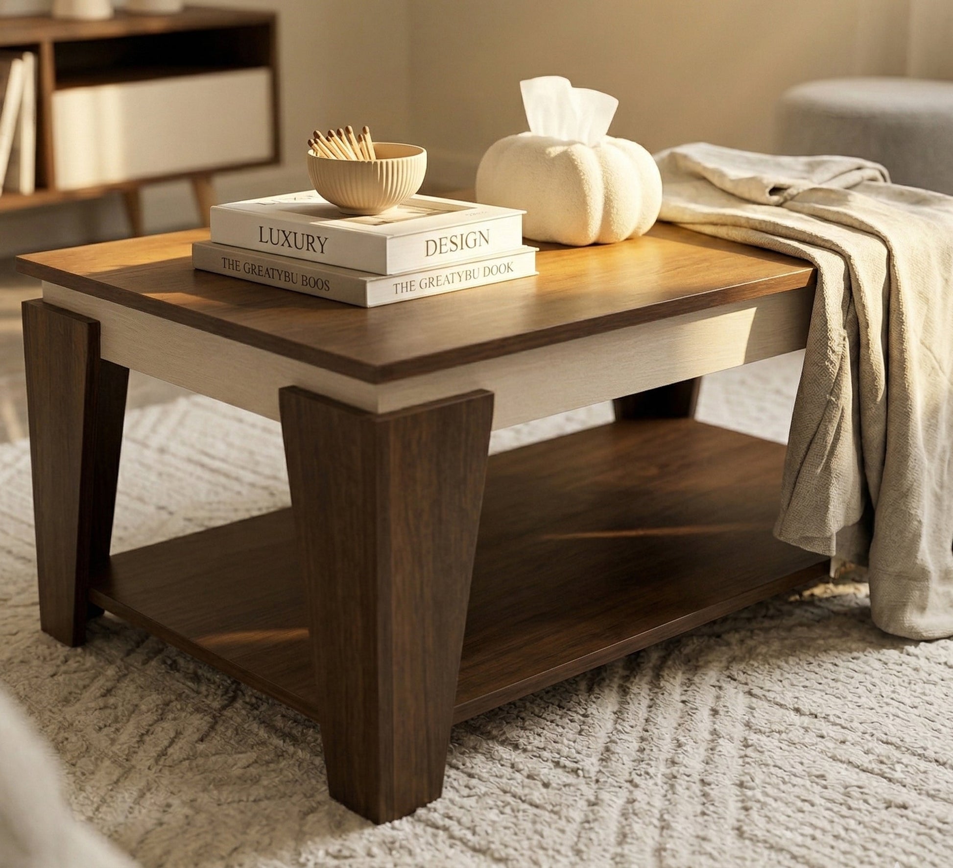 Center table set with TV stand and side tables - Vitrine Furniture - TV Table & Cabinet