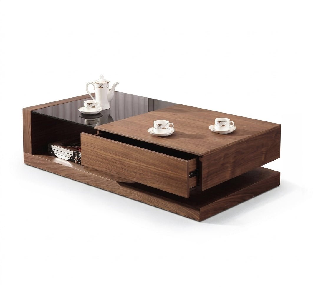 Center Table - Sleek Design, Glass Top Elegance - Vitrine Furniture - Coffee Tables