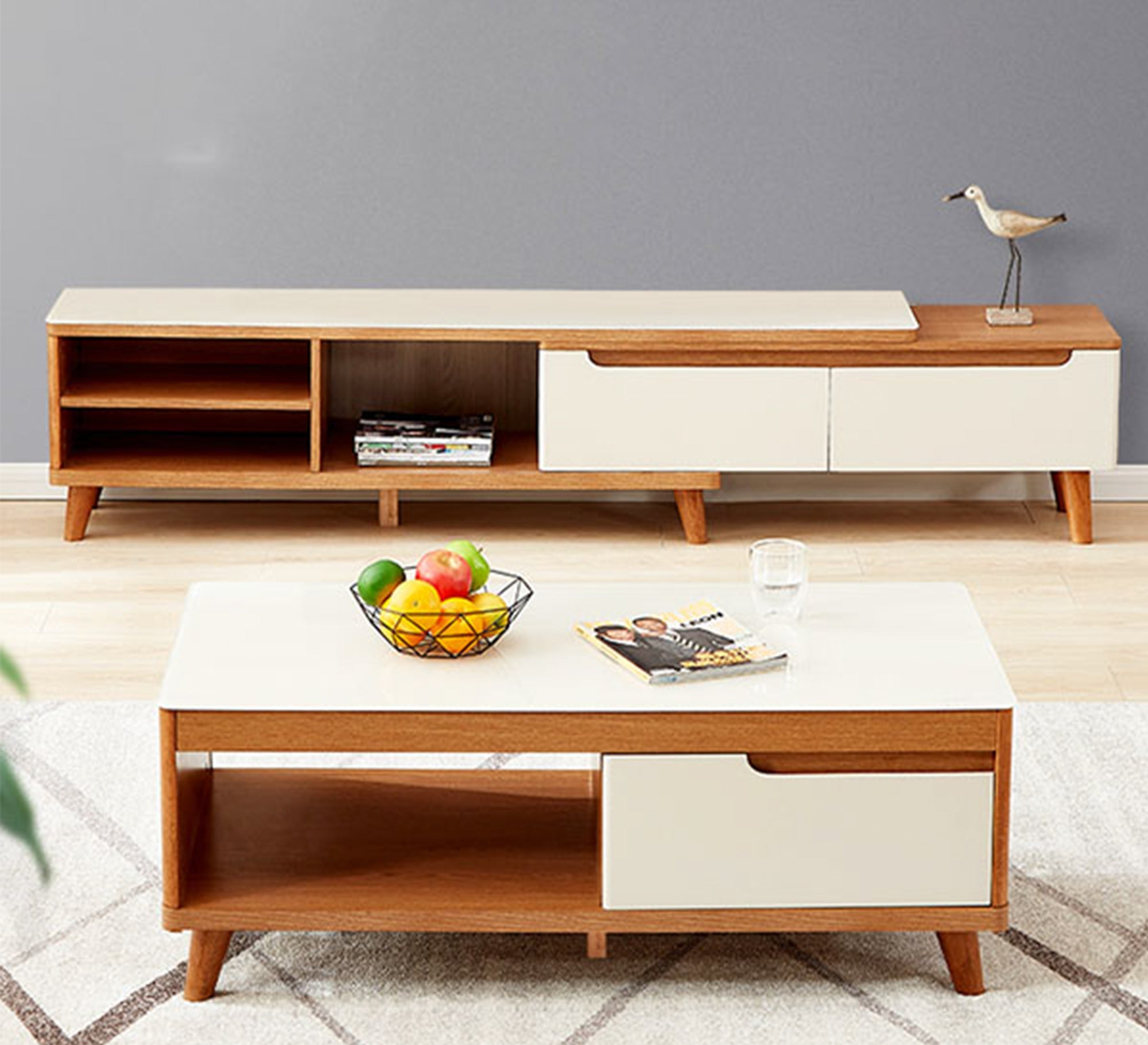 Center Table & TV Unit - Stylish & Functional - Vitrine Furniture - Furniture