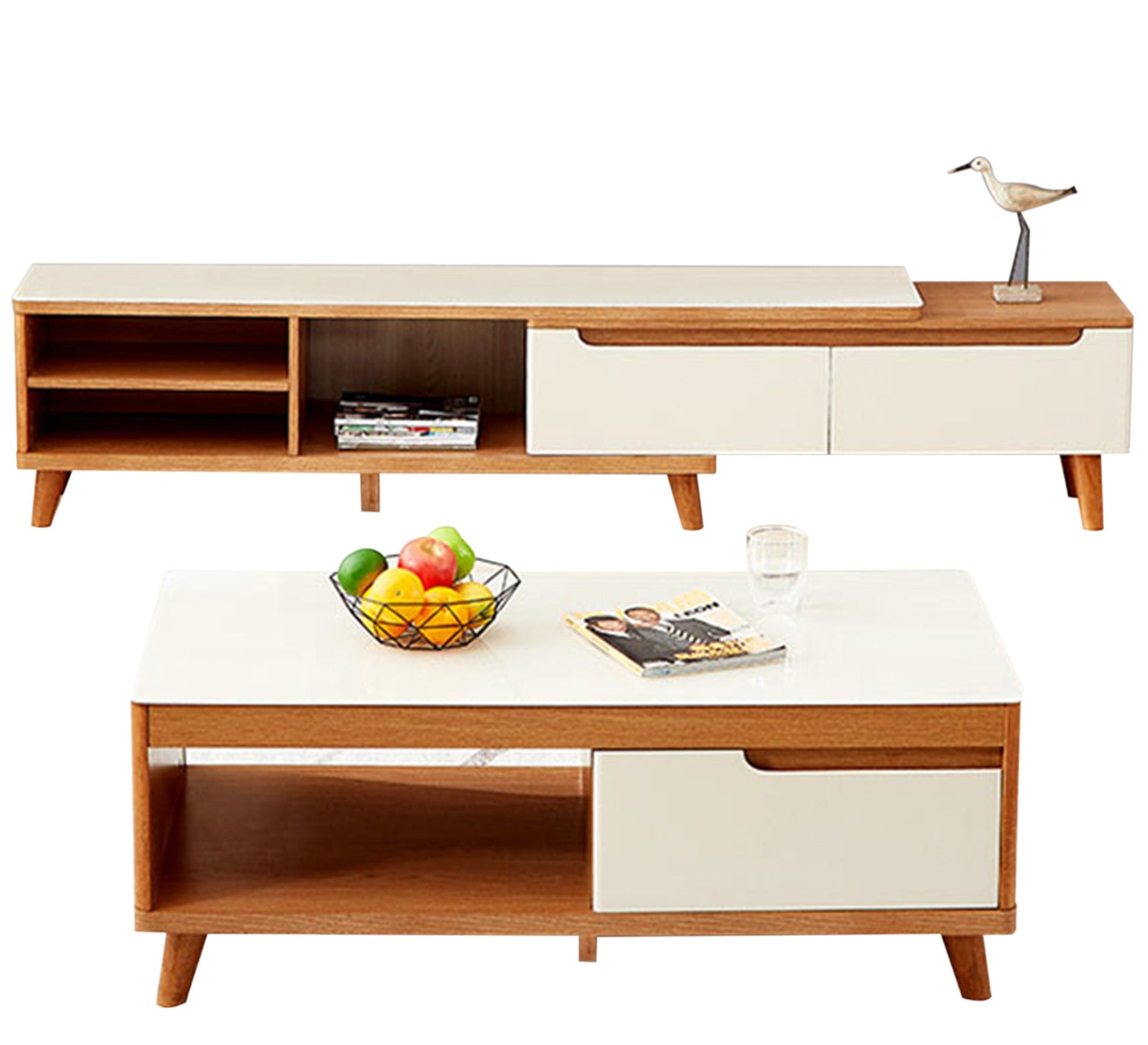 Center Table & TV Unit - Stylish & Functional - Vitrine Furniture - Furniture