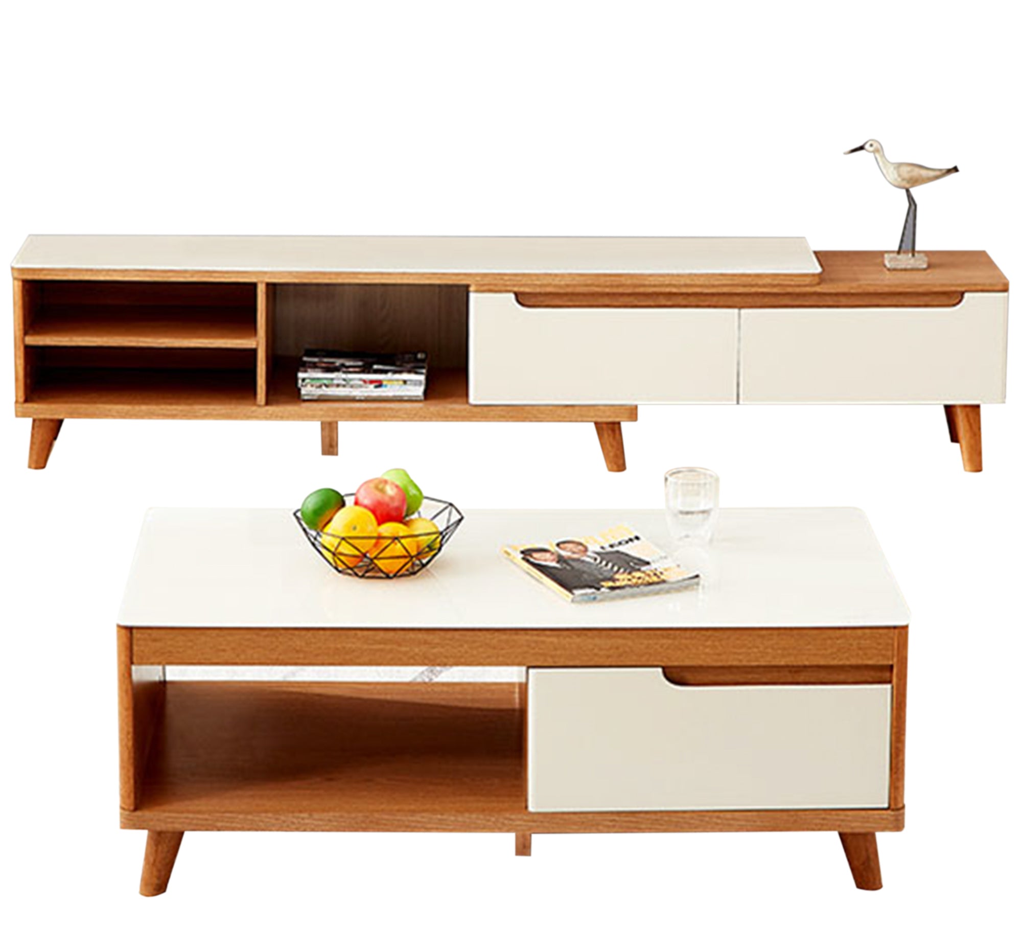 Center Table & TV Unit - Stylish & Functional - Vitrine Furniture - Furniture