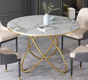 Center table with a curved base and a round marble top - Vitrine Furniture - Furniture