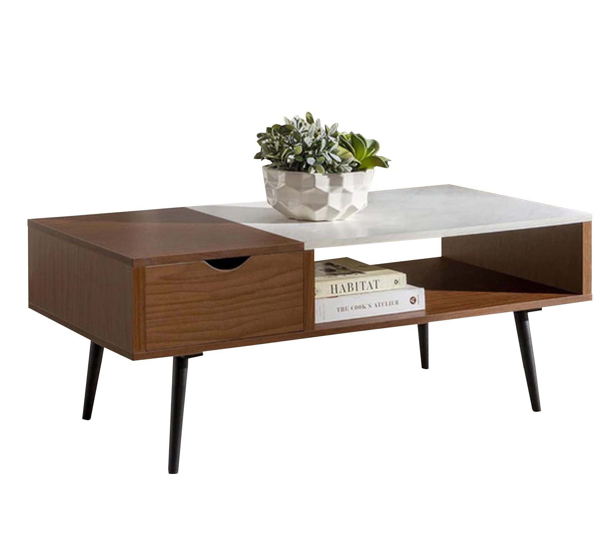 Center table with drawer and open shelf - Vitrine Furniture - Furniture