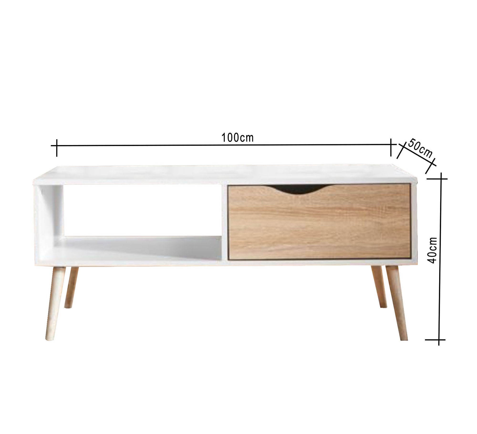 Center table with drawer and shelf - Vitrine Furniture - Furniture