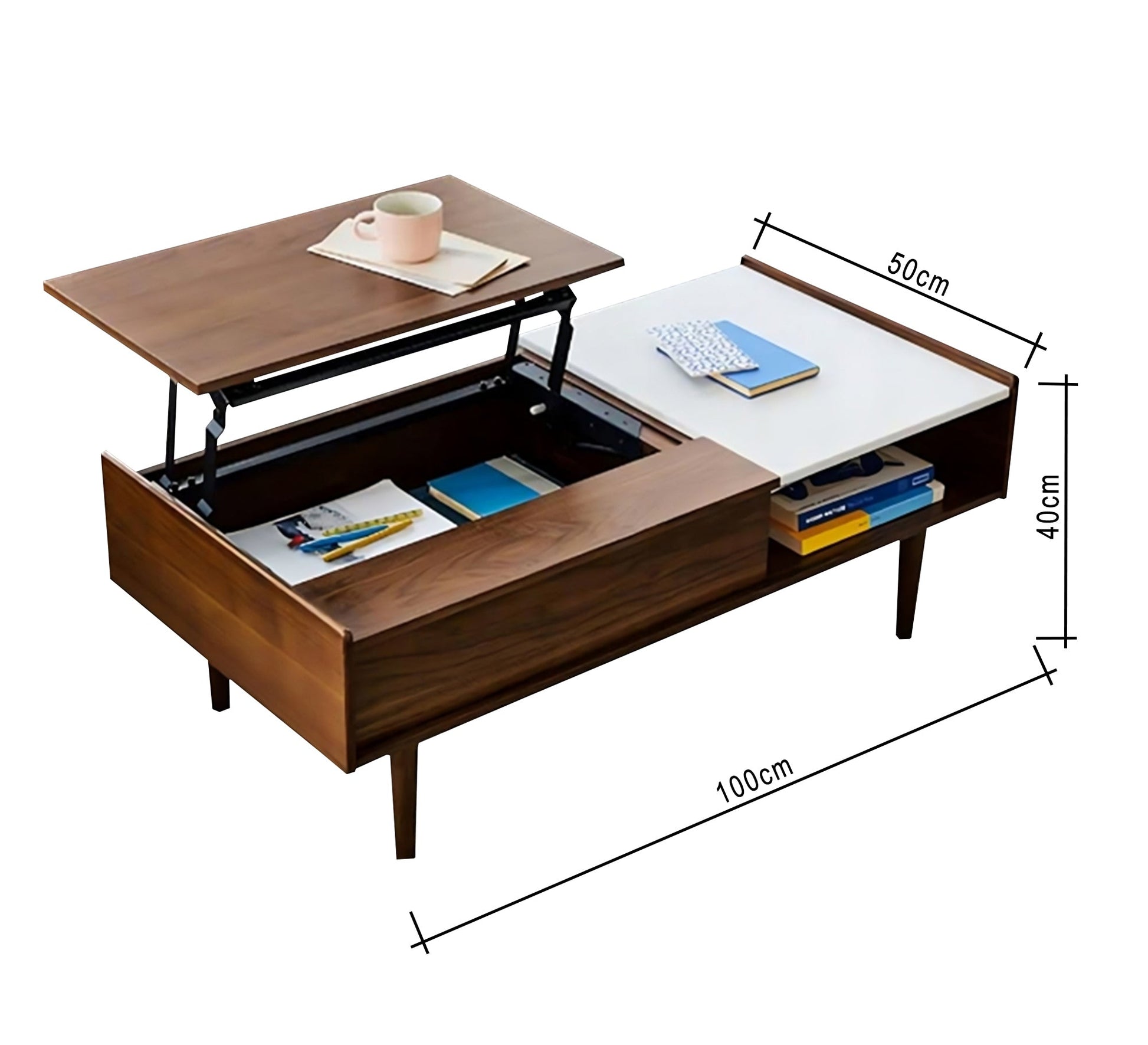 Center table with mechanical shelf - Vitrine Furniture - Furniture