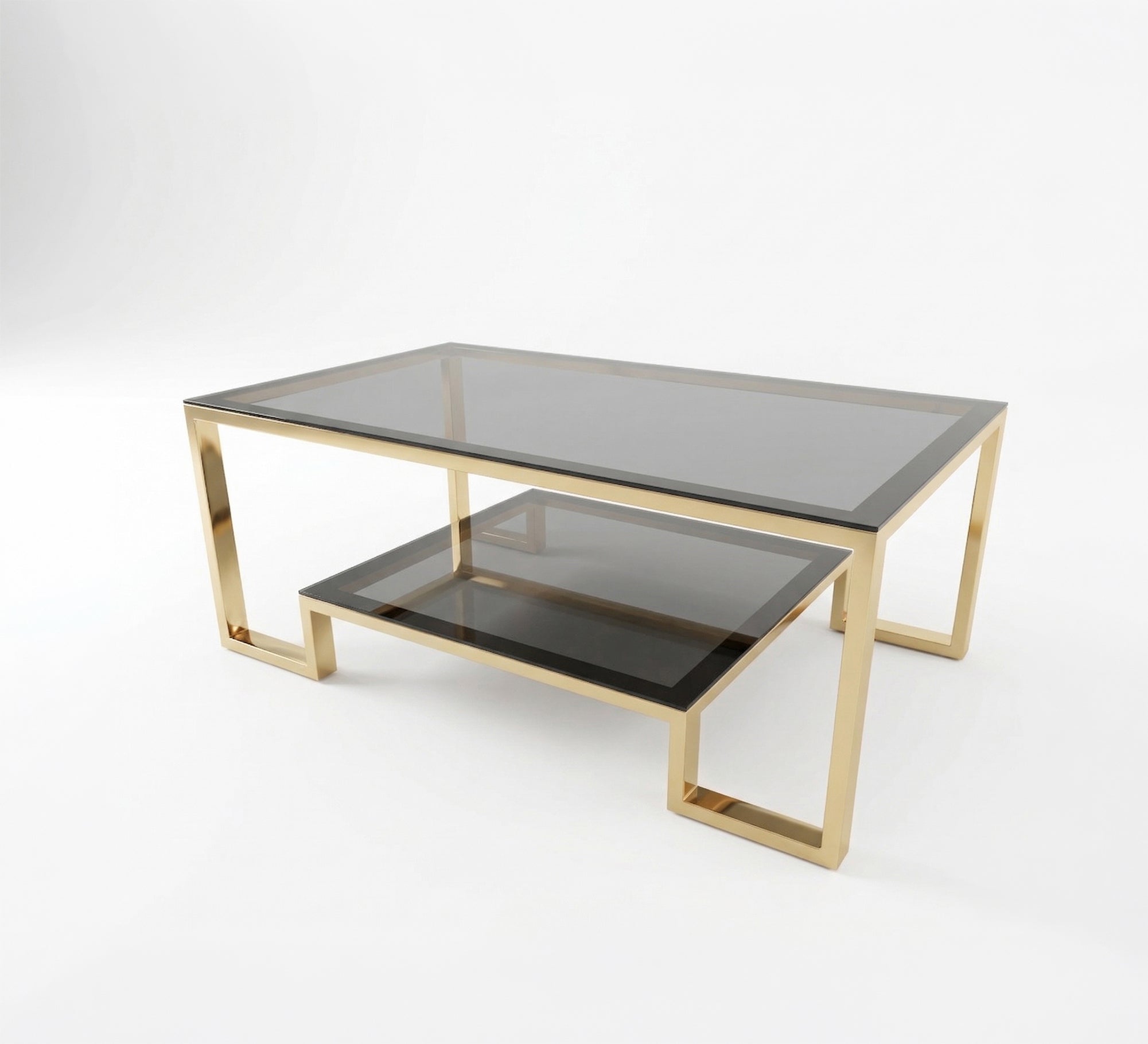Center table with two different sized surfaces - Vitrine Furniture - Coffee Tables