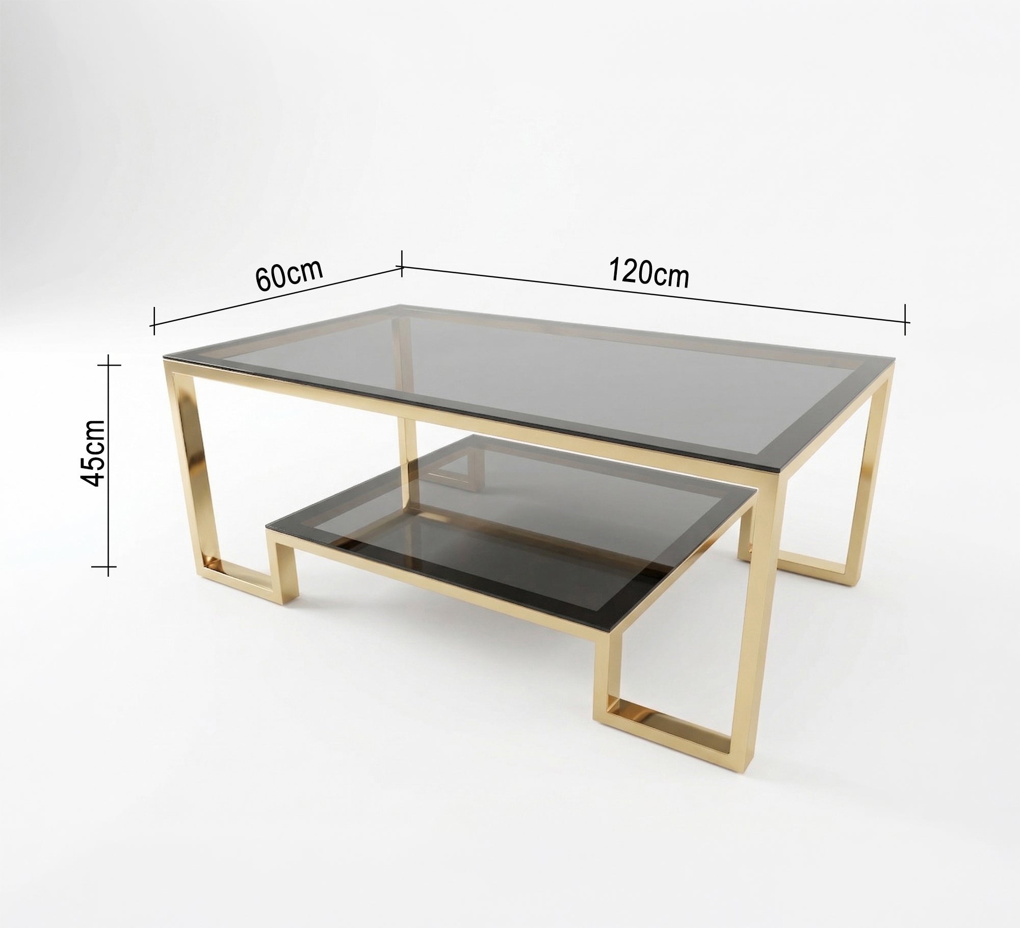 Center table with two different sized surfaces - Vitrine Furniture - Coffee Tables