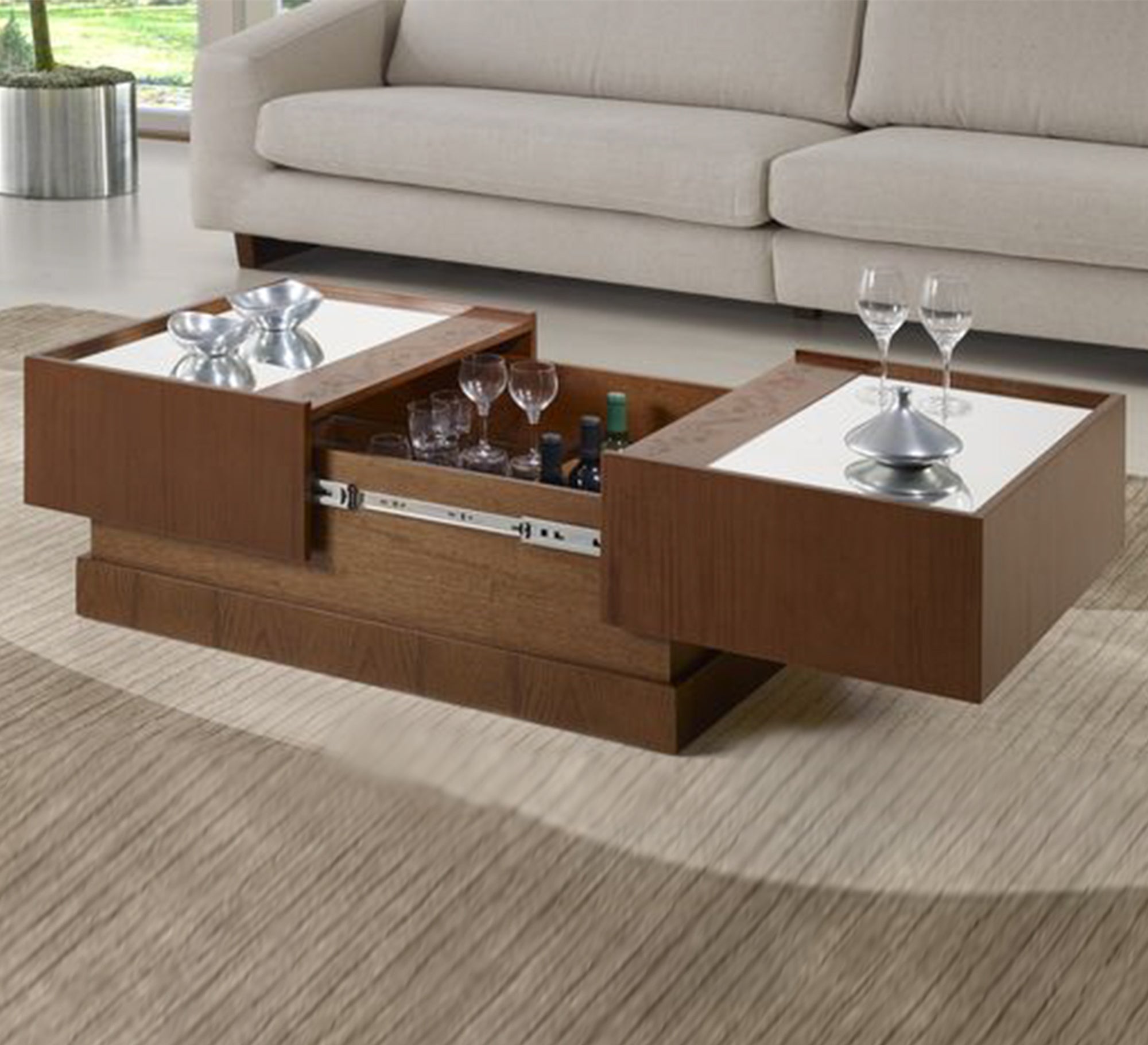Center table with two opening sides - Vitrine Furniture - Furniture