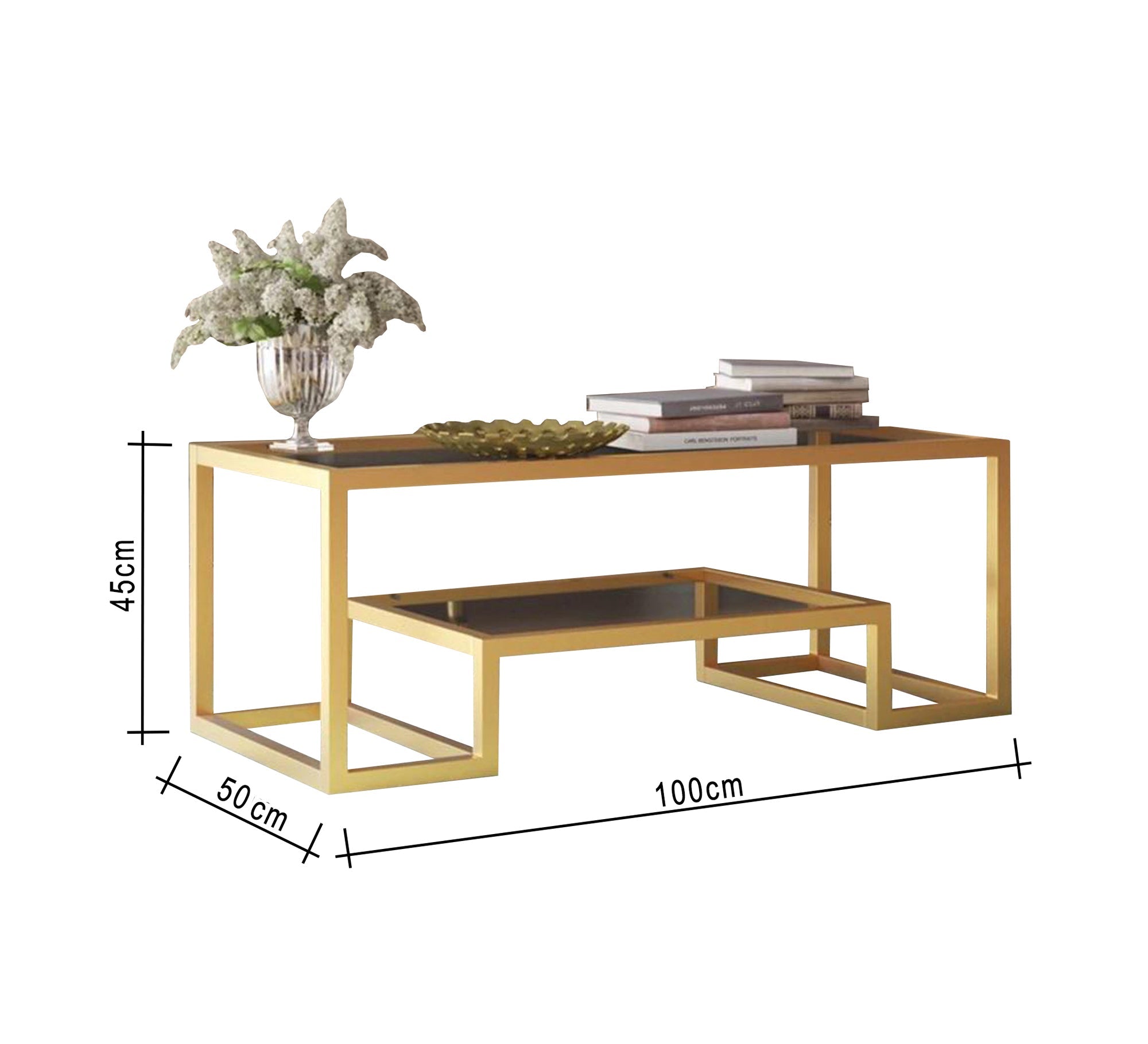 Center table with two tiered surfaces - Vitrine Furniture - Furniture